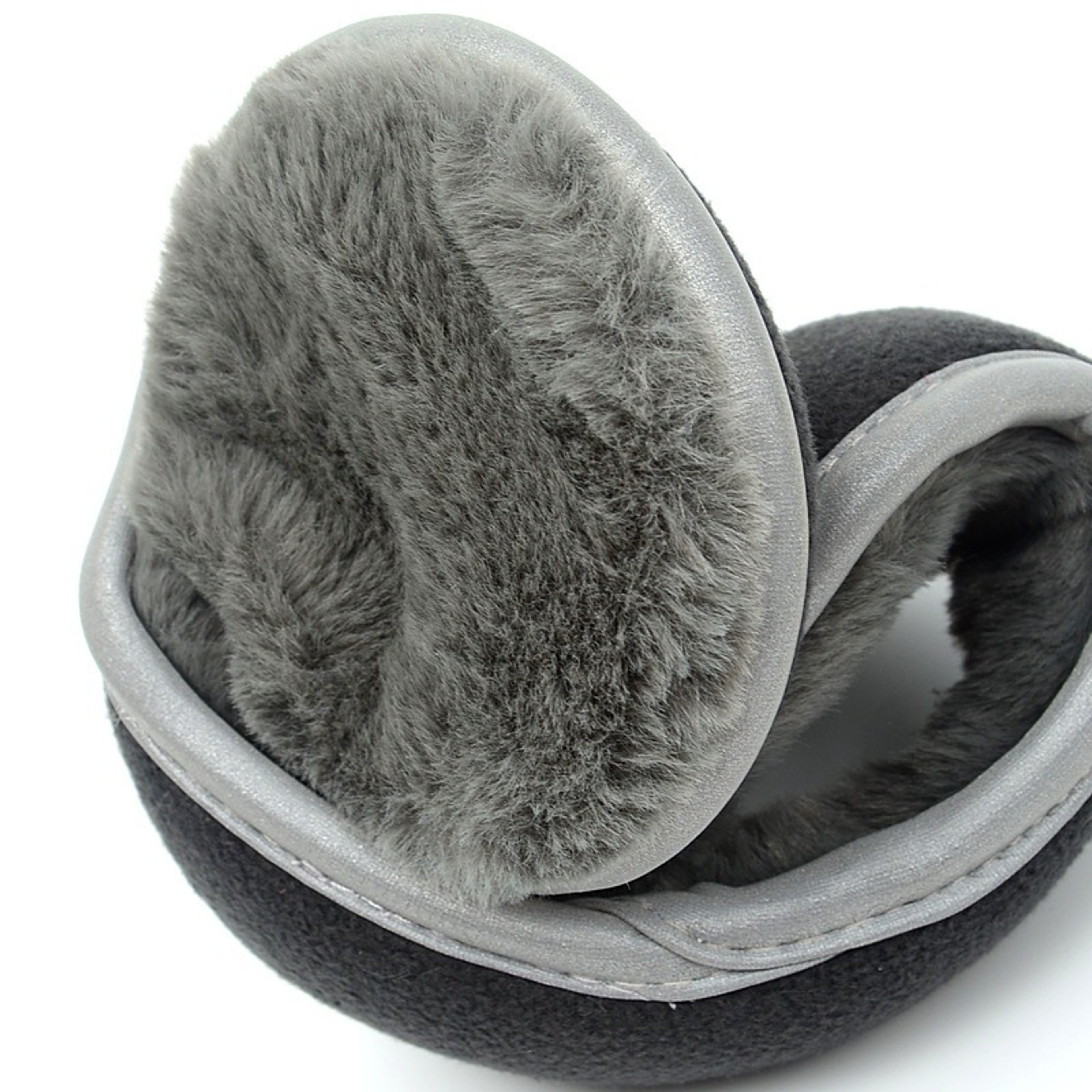 Foldable Winter Ear Warmers For Men  Women Reflective Earmuffs With Reflective Tape For Winter Warm 5