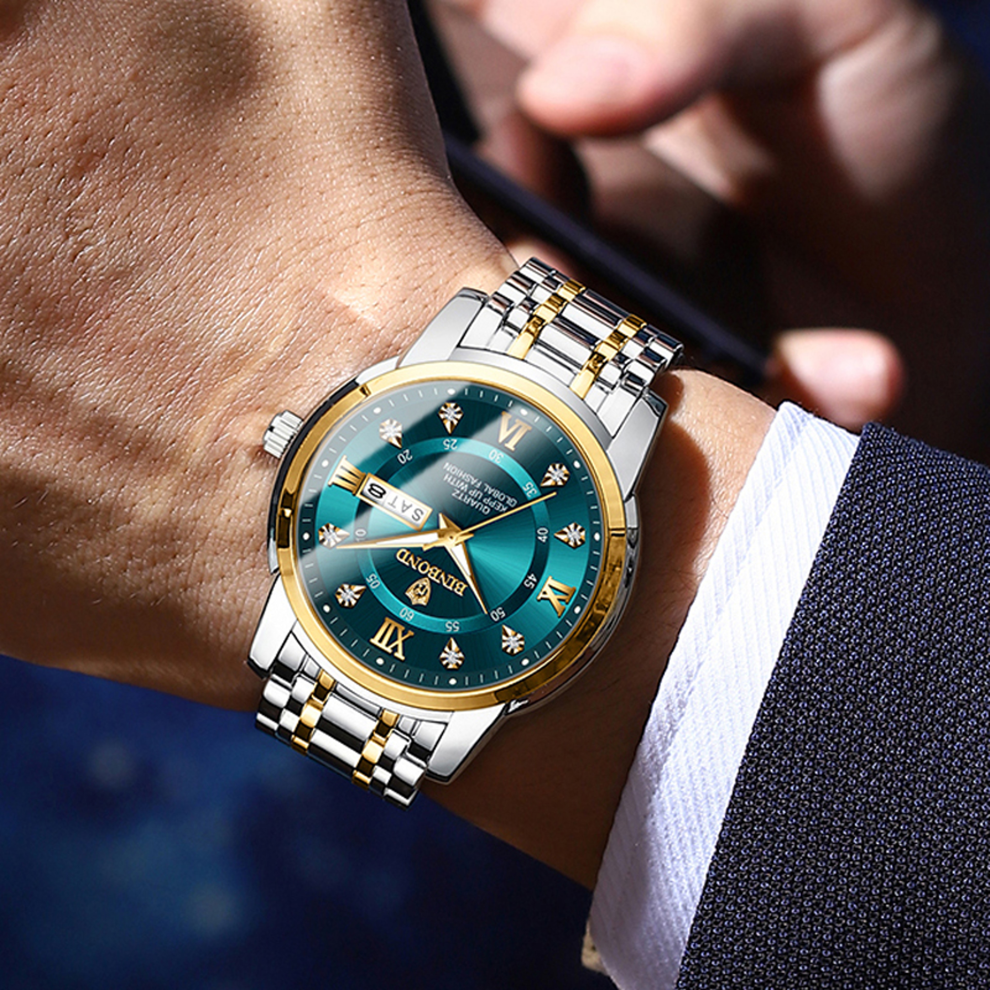 Men Waterproof Luxury Diver Watch, Quartz Wristwatch, Sport Date Clock Top Brand Fashion Watch – view 5