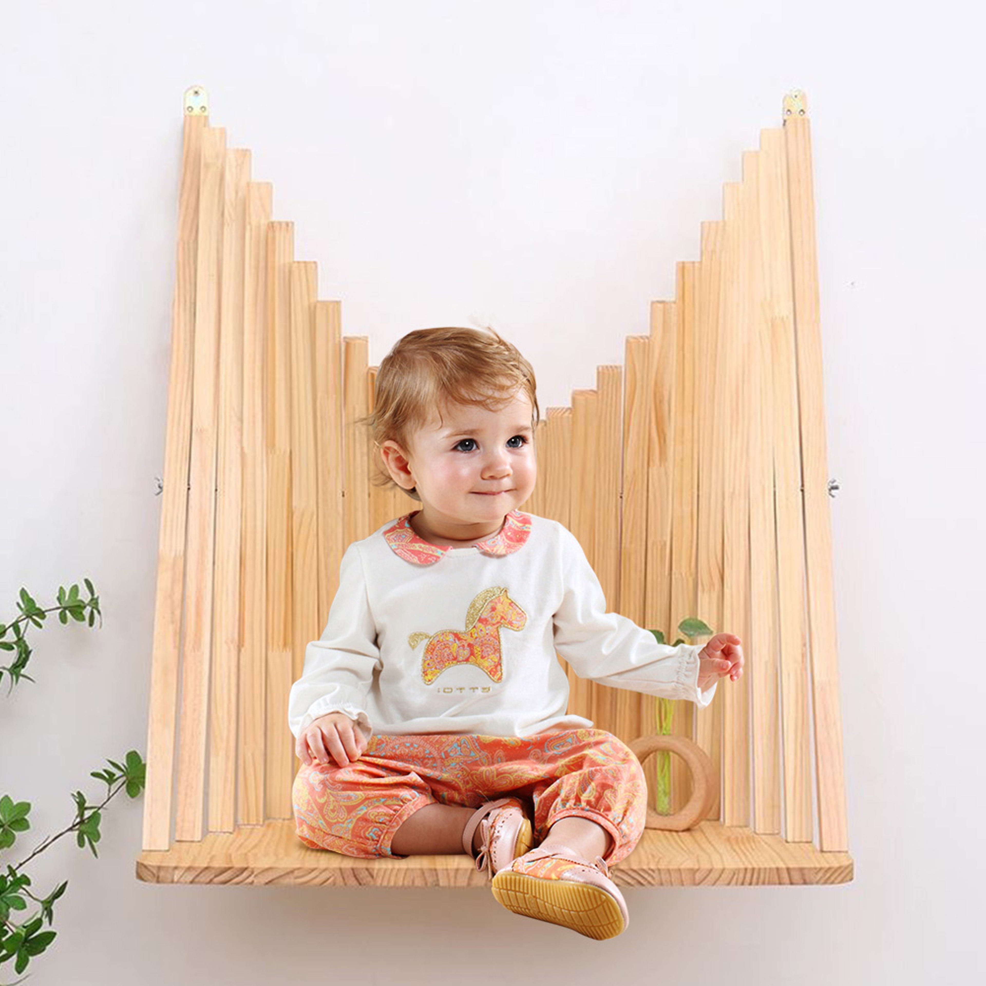 Solid Wood Wall Mounted Folding Desk Creative Hanging Wall Table For Computer Use 0