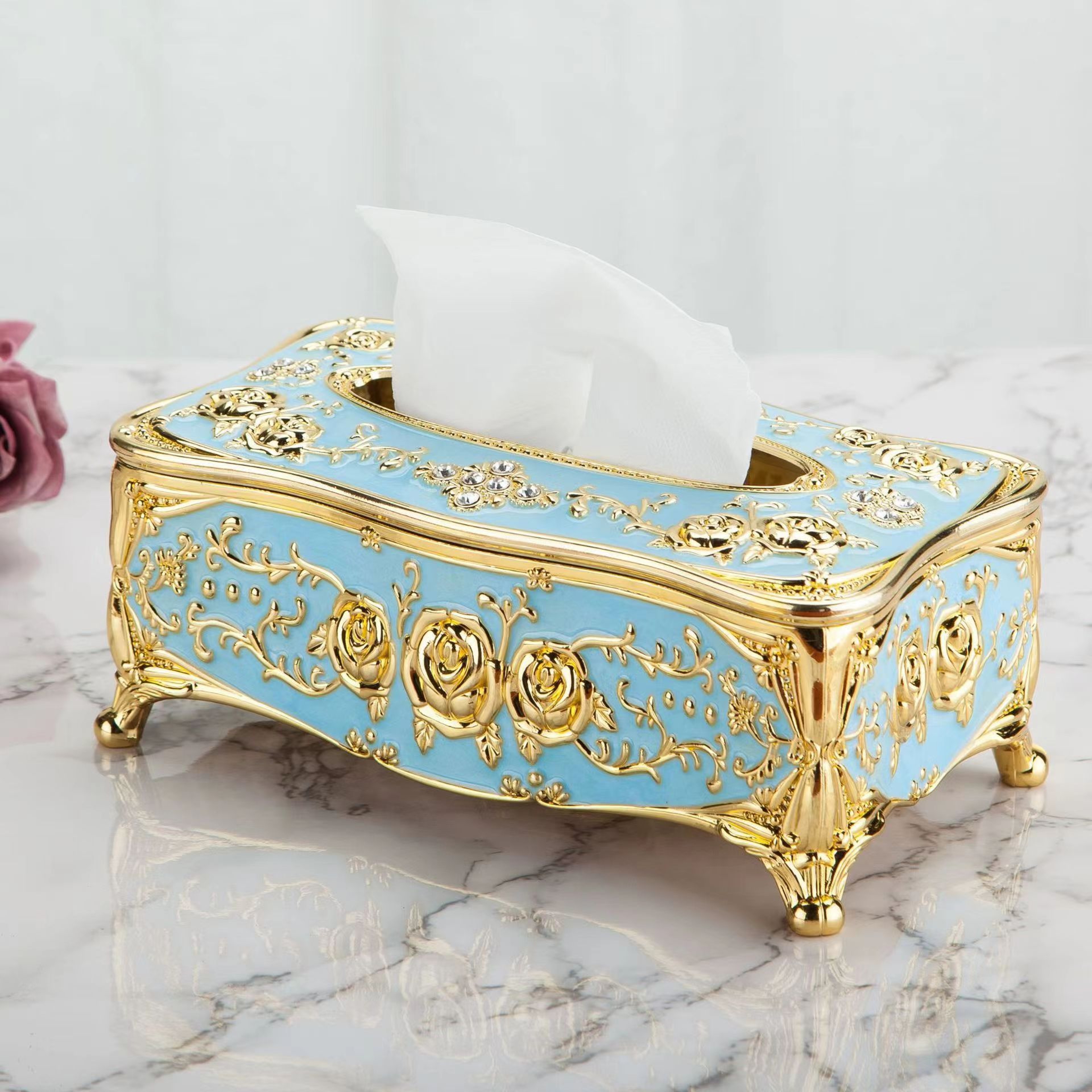 High-End European Style Tissue Box for Kitchen and Dining, Premium Napkin Extraction Box for Home Use – view 3