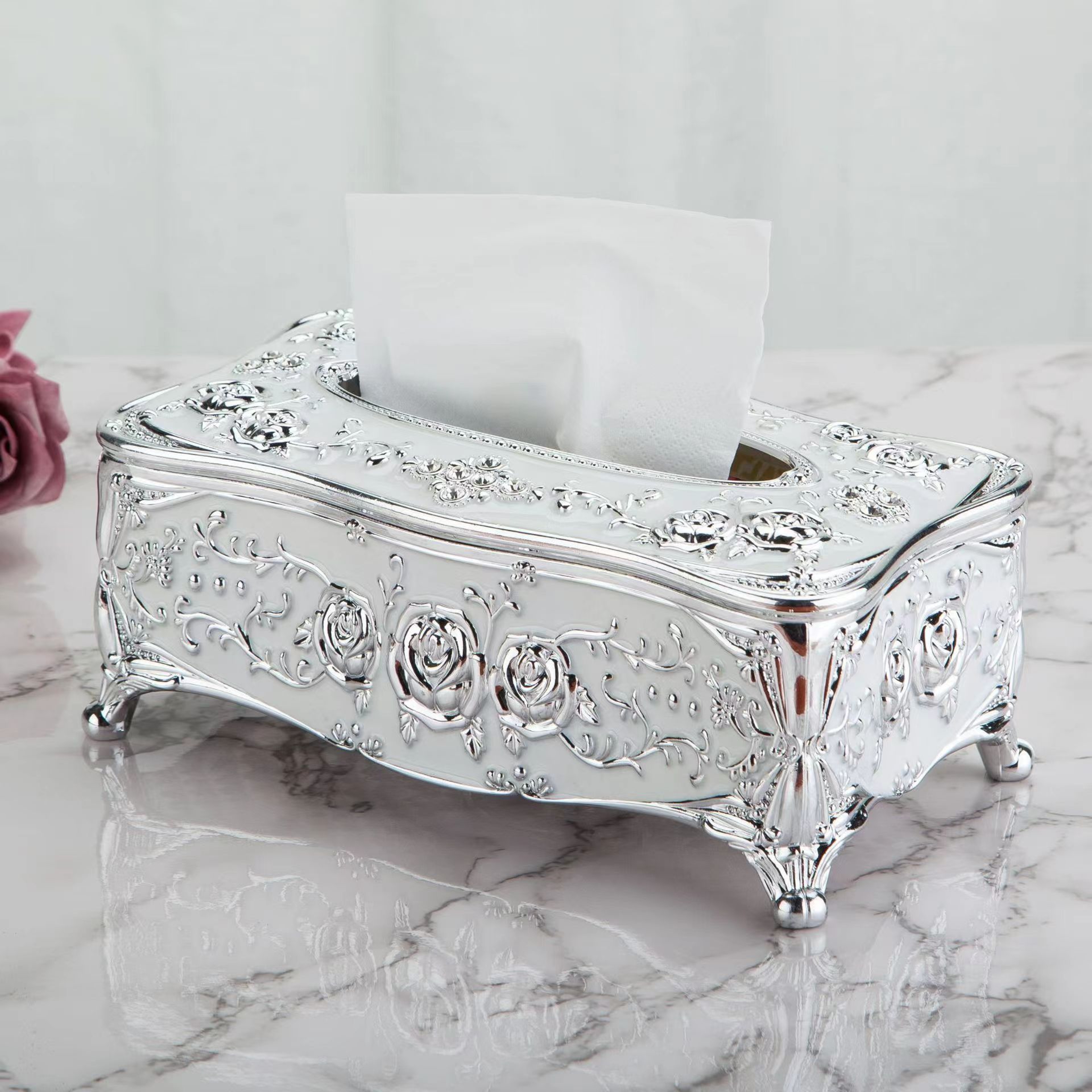 High-End European Style Tissue Box for Kitchen and Dining, Premium Napkin Extraction Box for Home Use – view 6