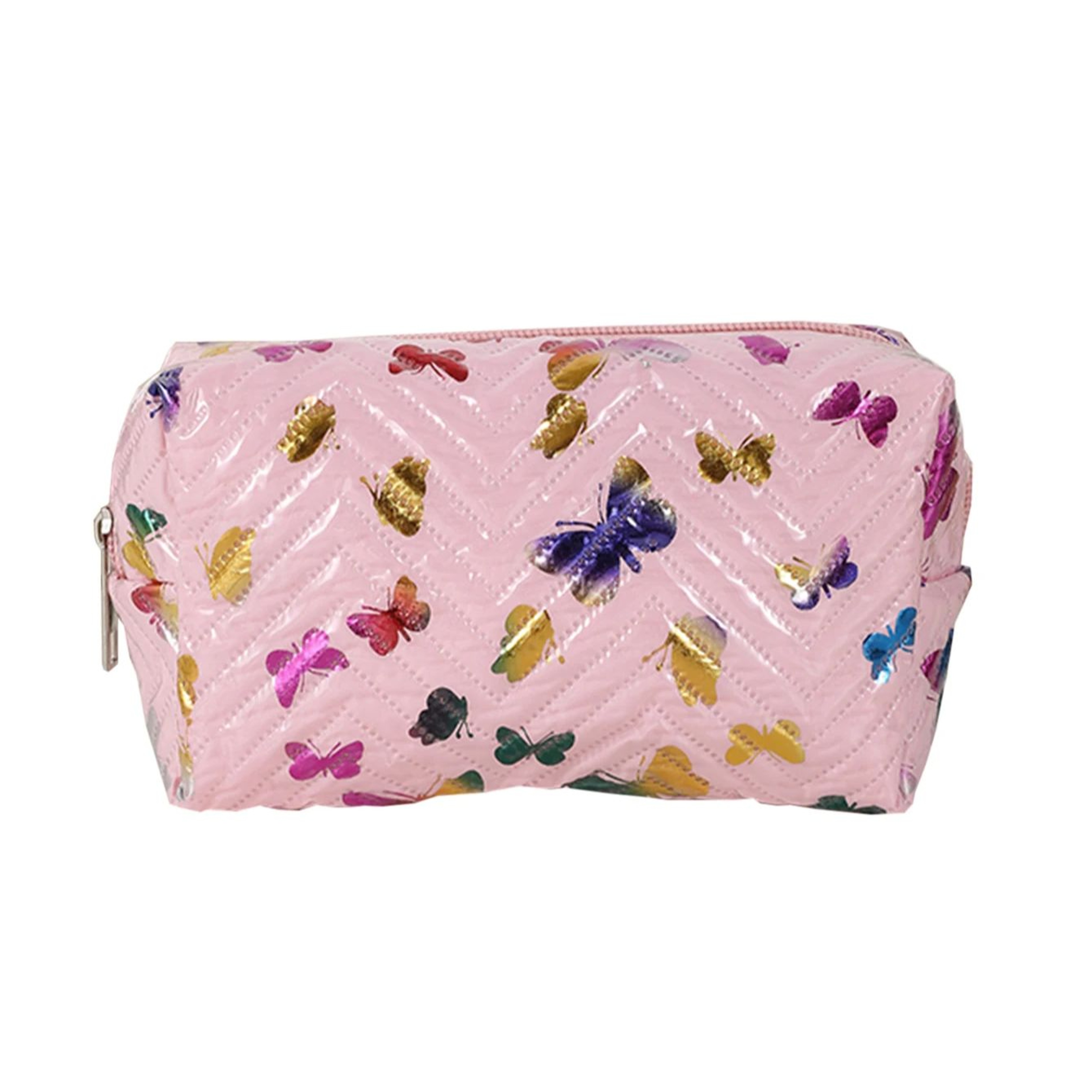 PU Leather Pencil Storage Box, Colorful Glossy Butterfly Print, Portable Desk Organizer for Office – view 8