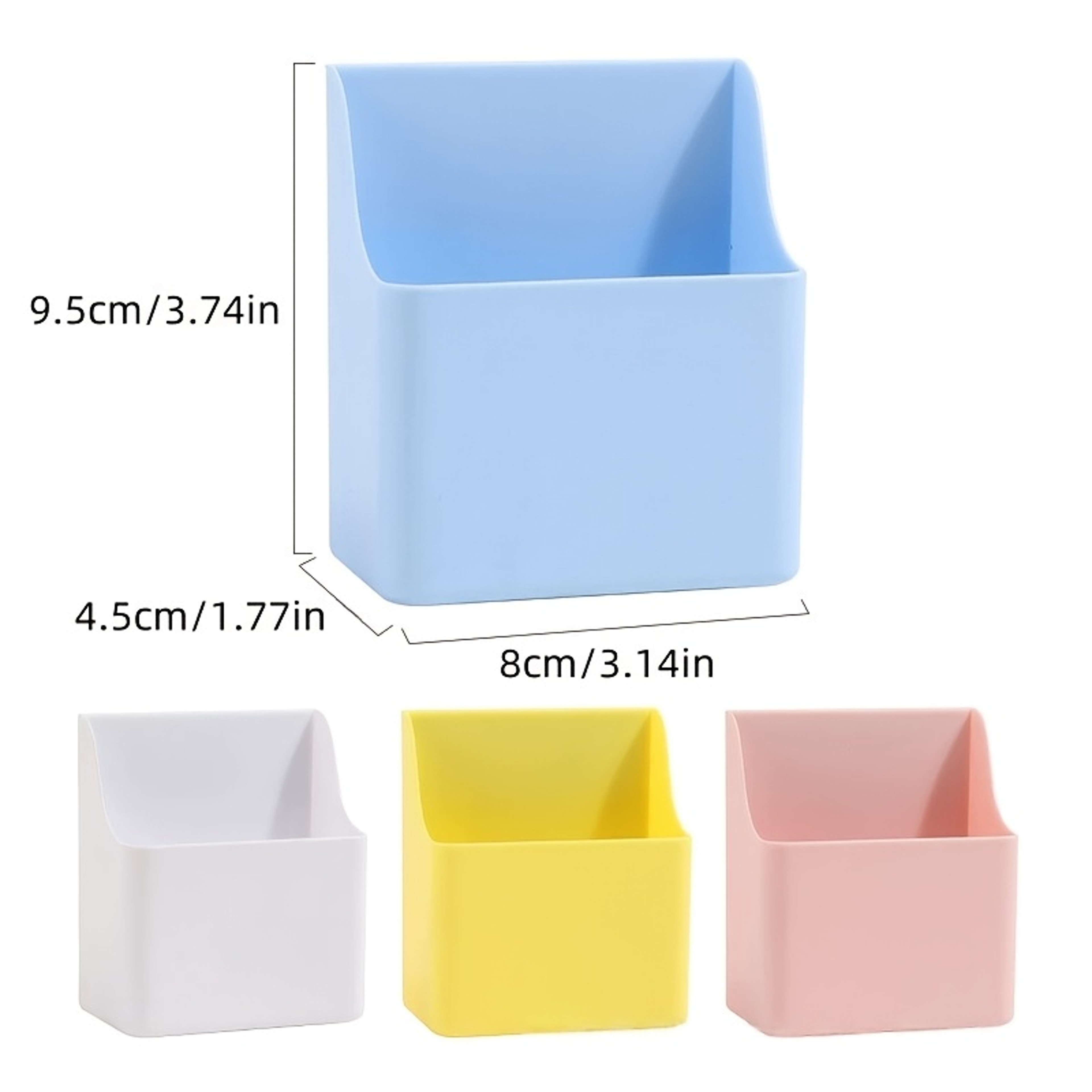 Strong Magnet Pen Holder for Dry Erase Board Plastic Magnetic Marker Storage Boxes, Refrigerator Locker Desk Accessories – view 6