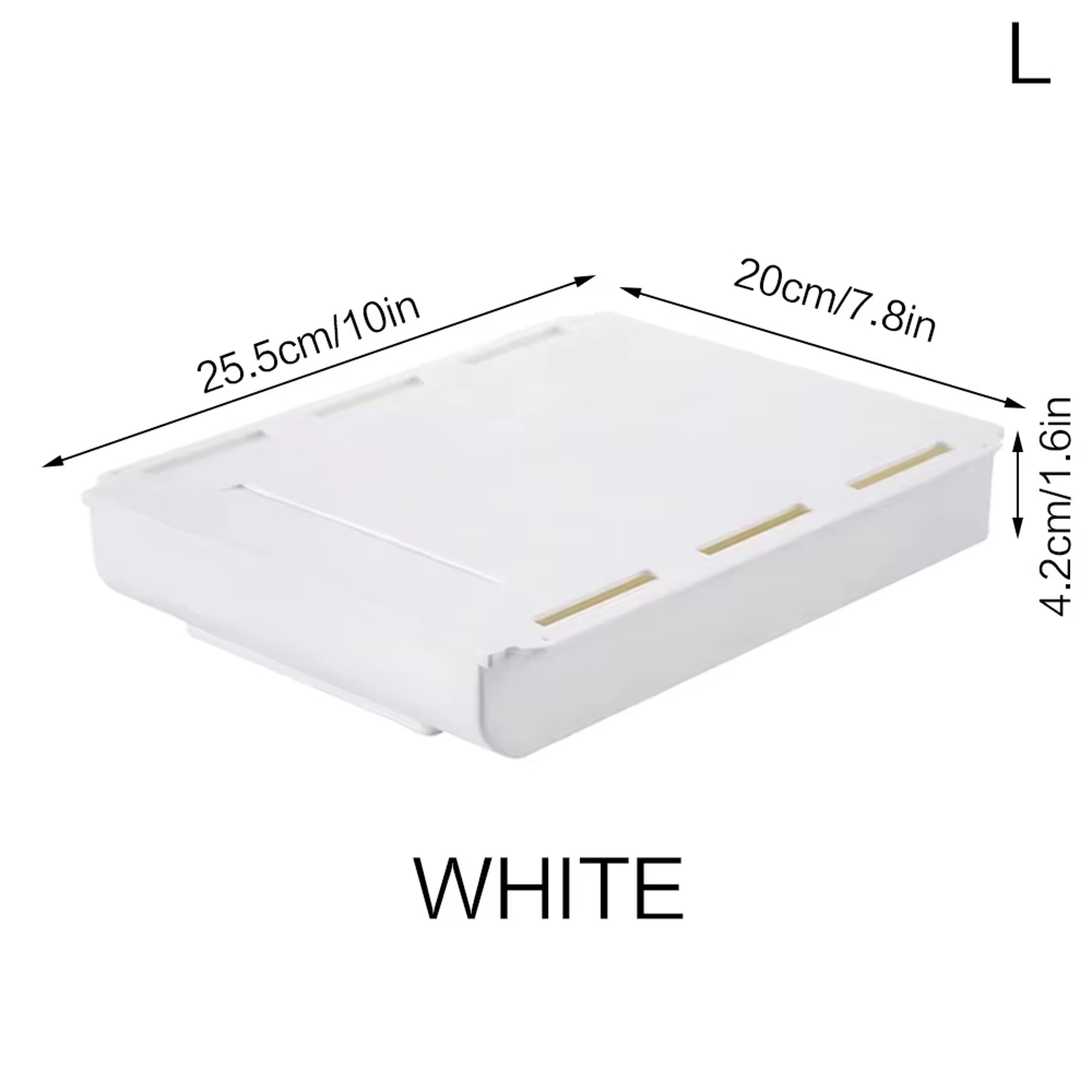 SelfAdhesive Plastic Storage Holder Hidden Organizer For School Office Kitchenware Stationery Cosme 8