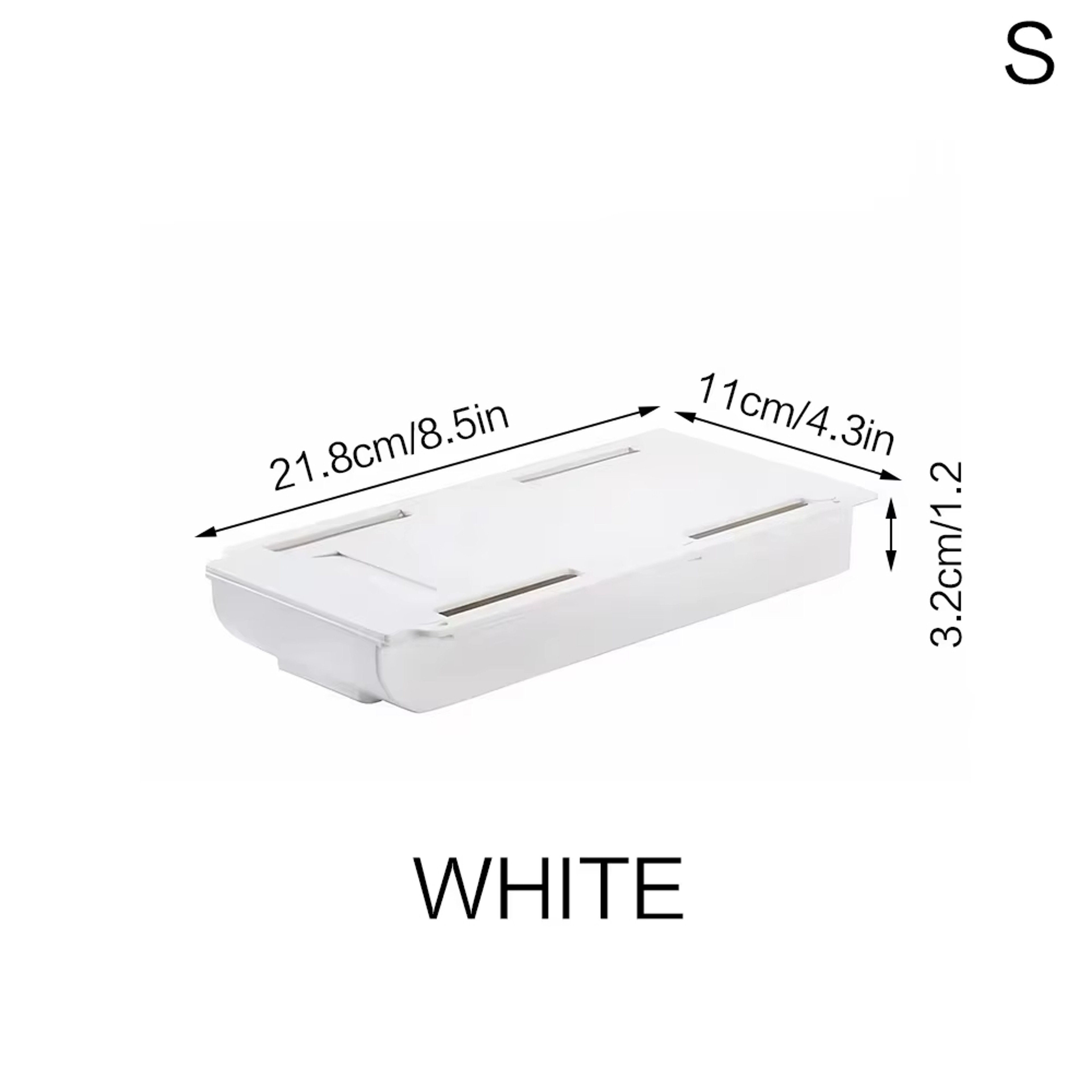 SelfAdhesive Plastic Storage Holder Hidden Organizer For School Office Kitchenware Stationery Cosme 6