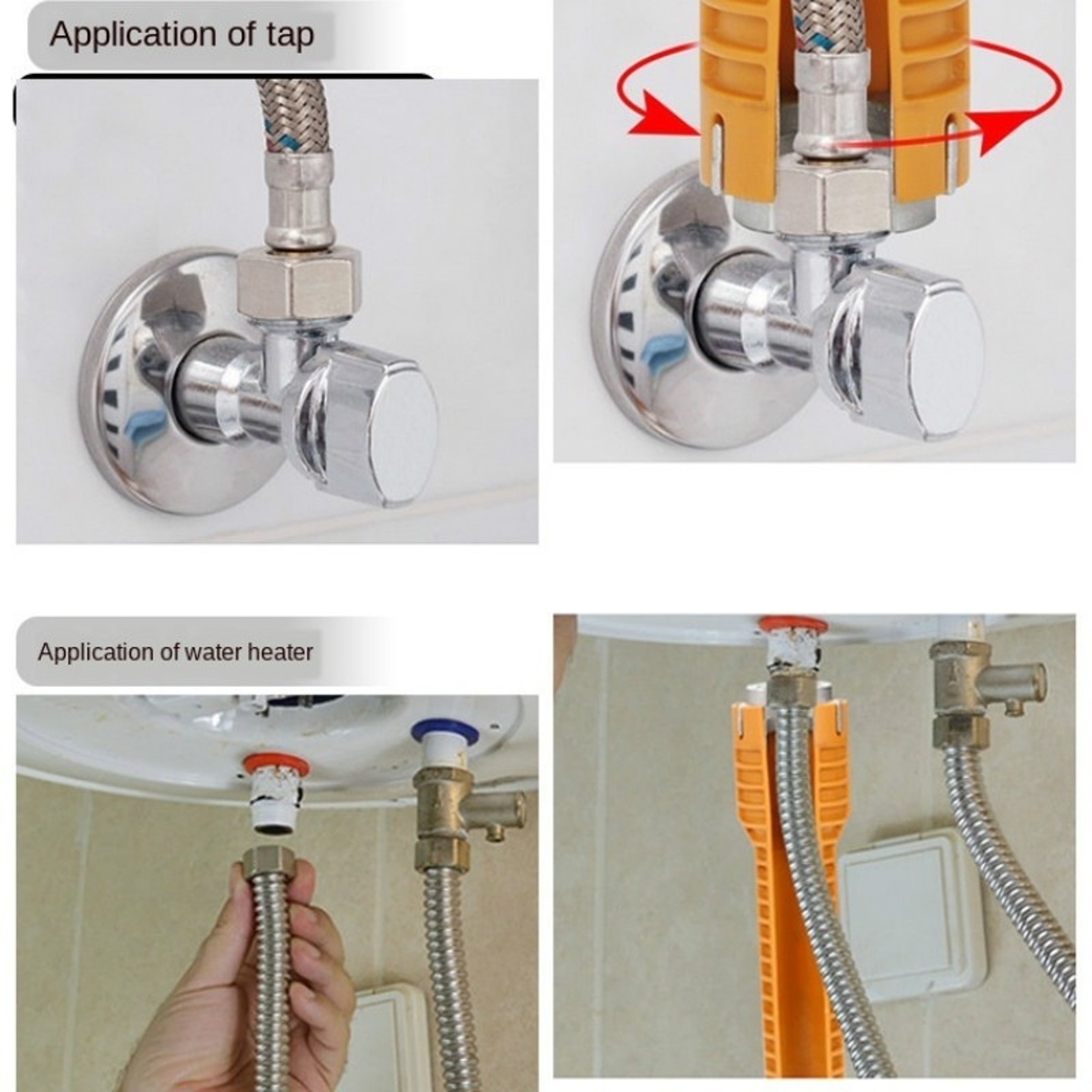 Sanitary Wrench Installation Tool, Multi-Functional Faucet Pipe Sink Disassembly Tool – view 5
