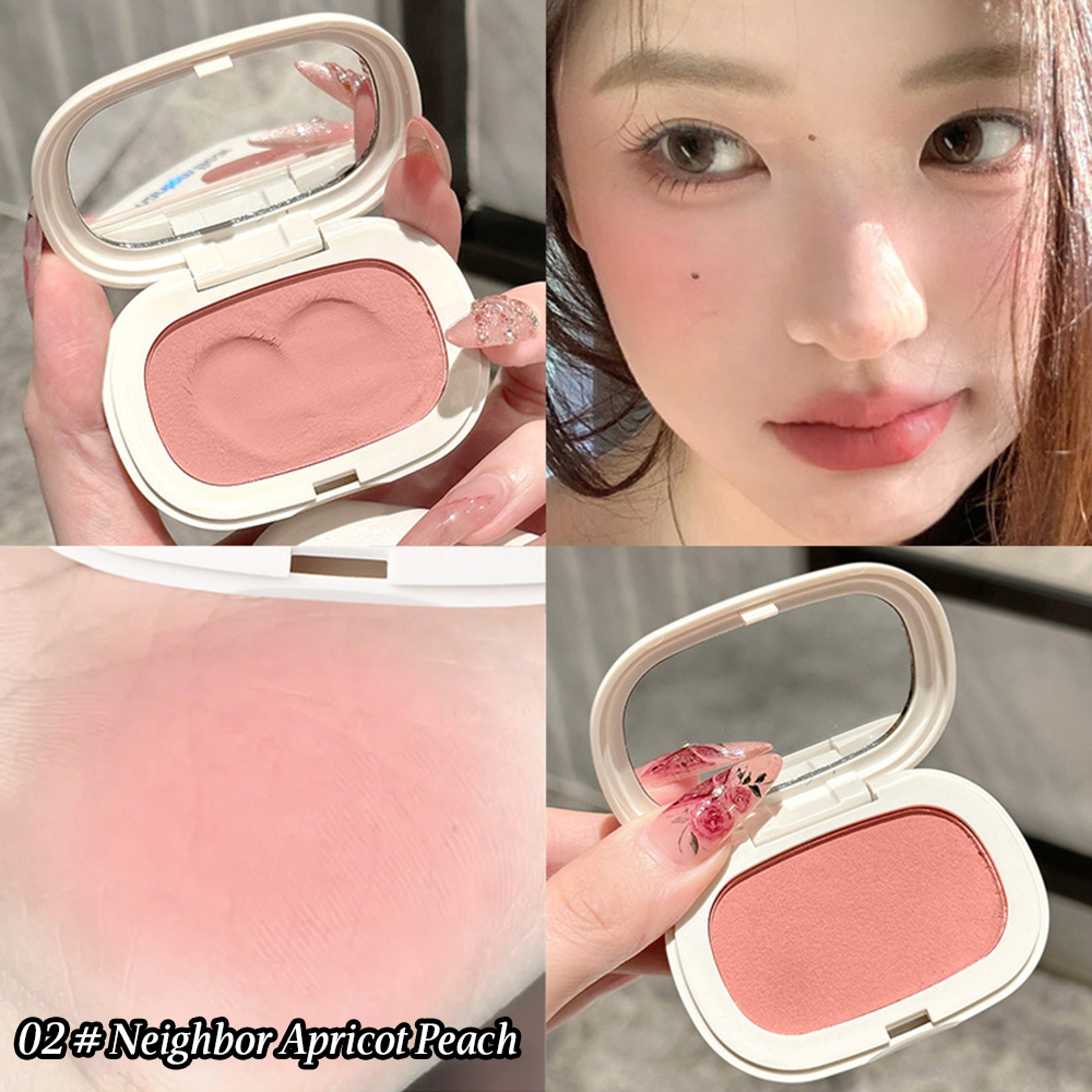 Longlasting Matte Blush Cream Silky Texture With High Color Rendering Natural Low Saturation Blush 2