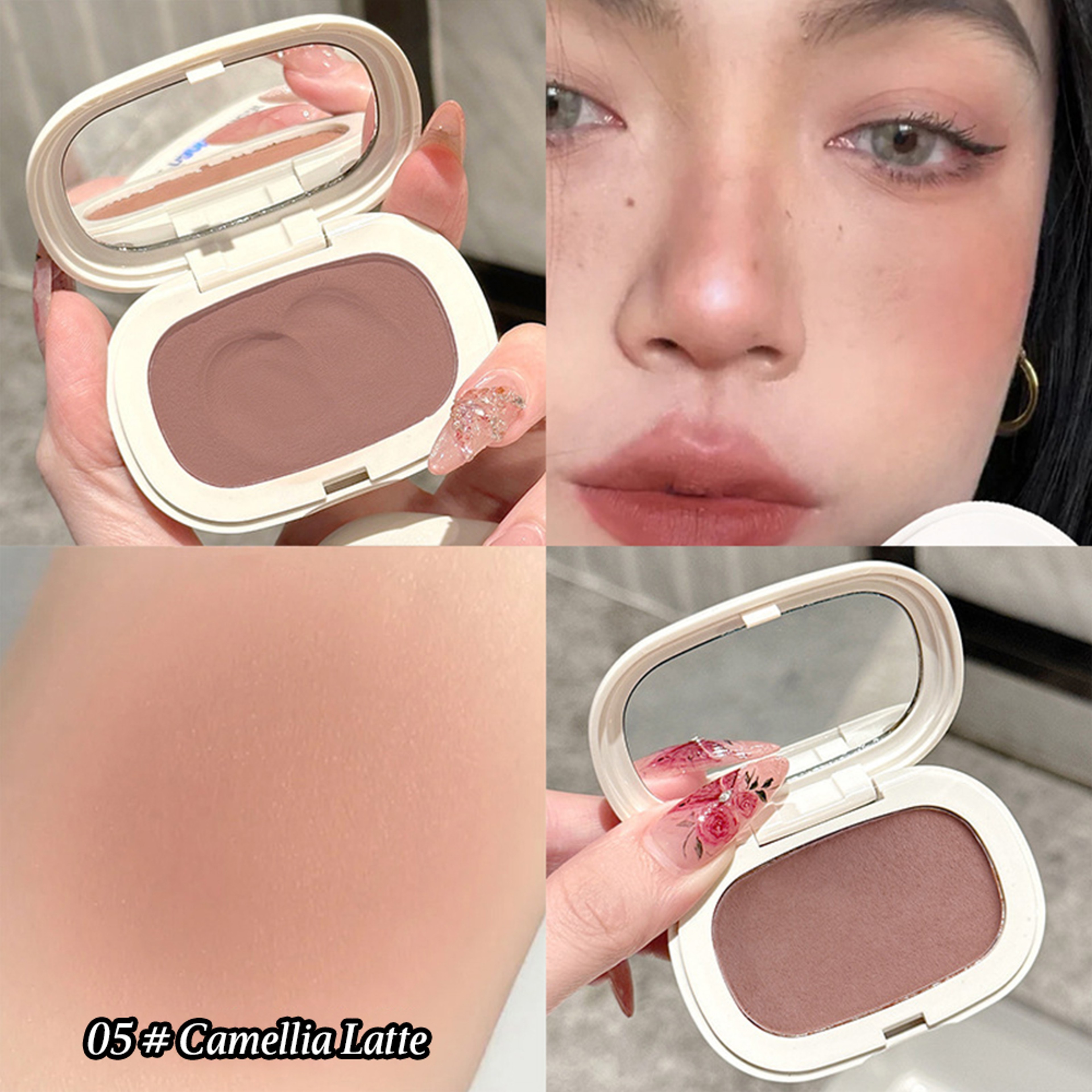 Longlasting Matte Blush Cream Silky Texture With High Color Rendering Natural Low Saturation Blush 5