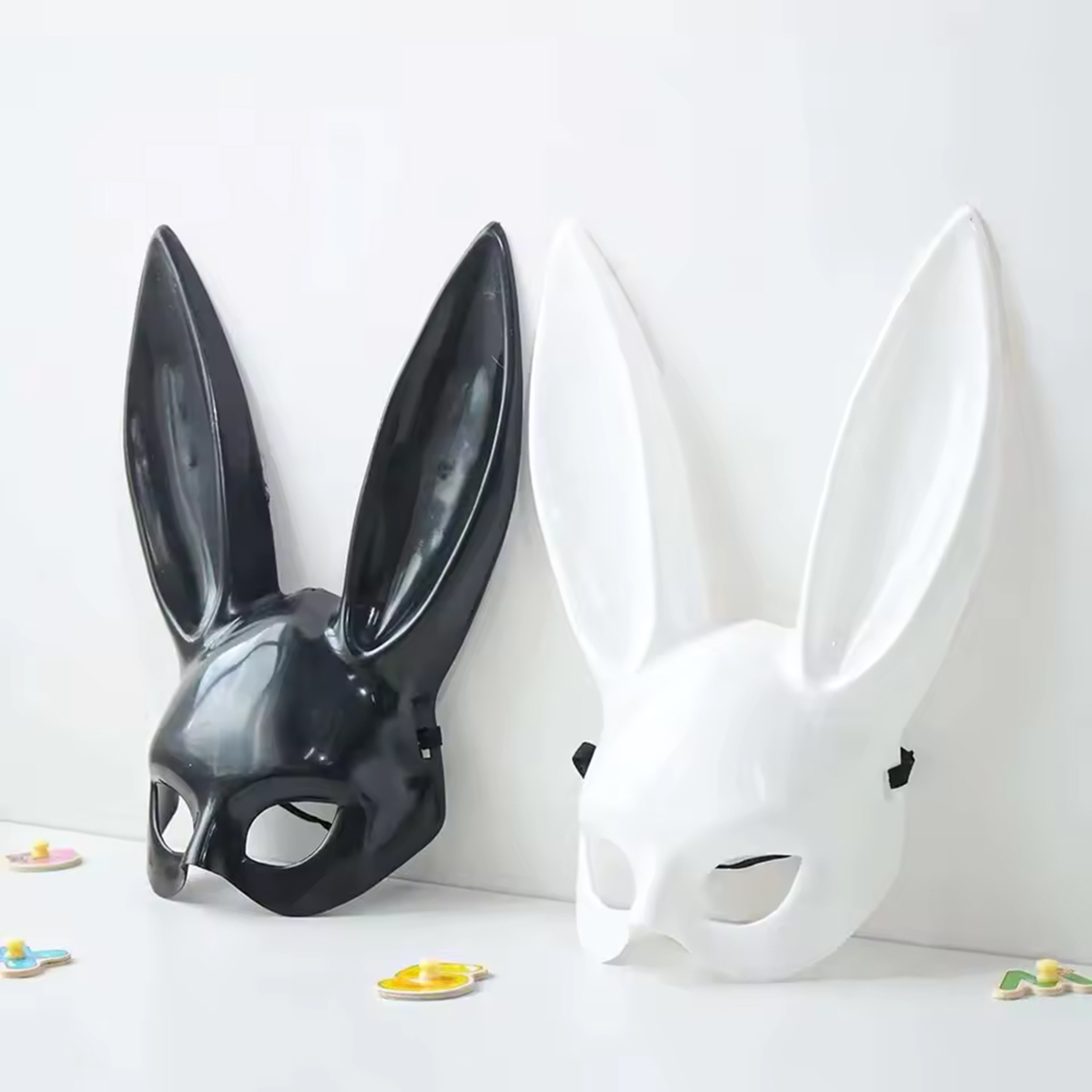 Cosplay Cartoon Bunny Mask Half-face Mask for Halloween Party and Birthday Decoration Supplies – view 2