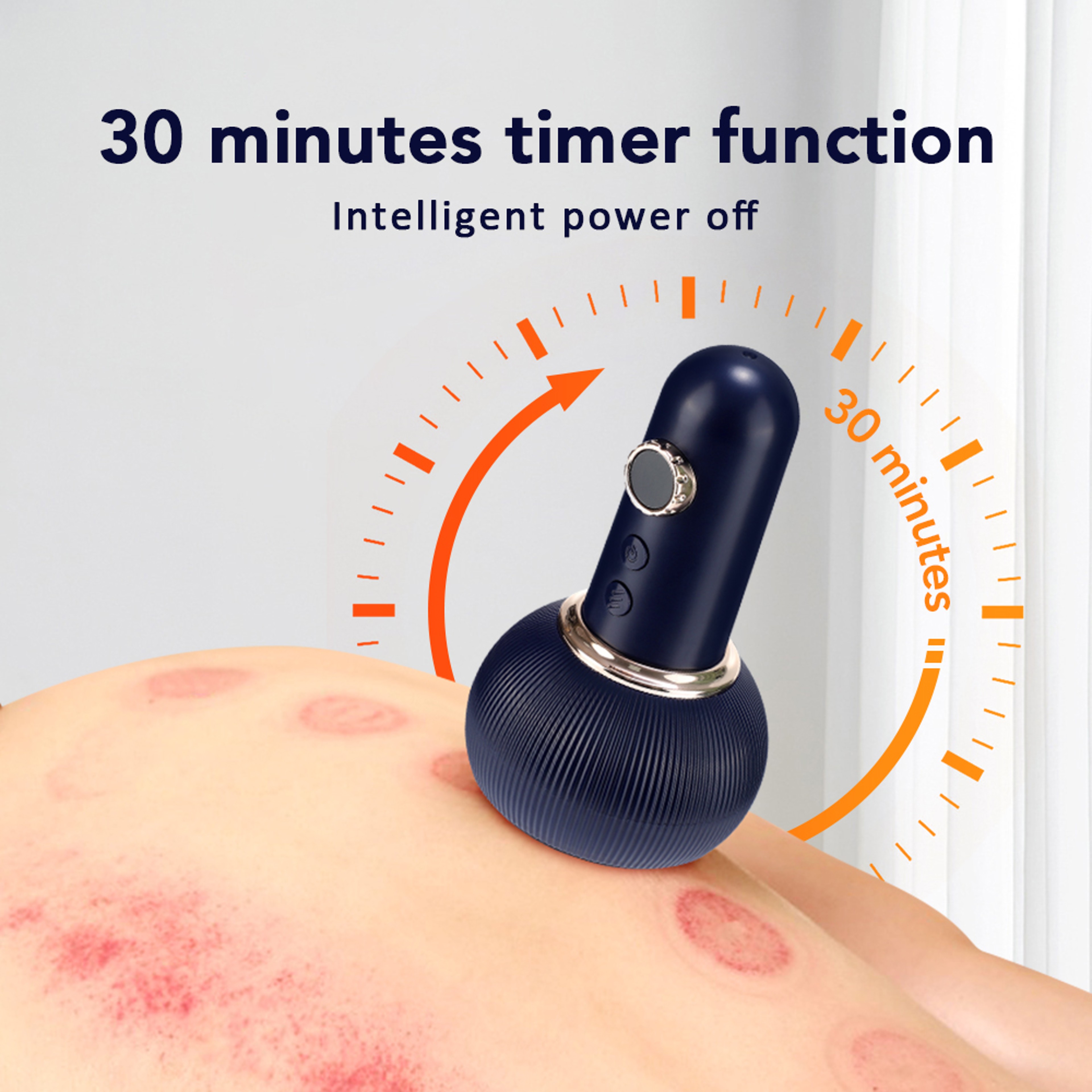 Suction Cup Beauty Health Scraping Heat Electric Massager GuaSha Anti Cellulite Vacuum Slimming Mas 5