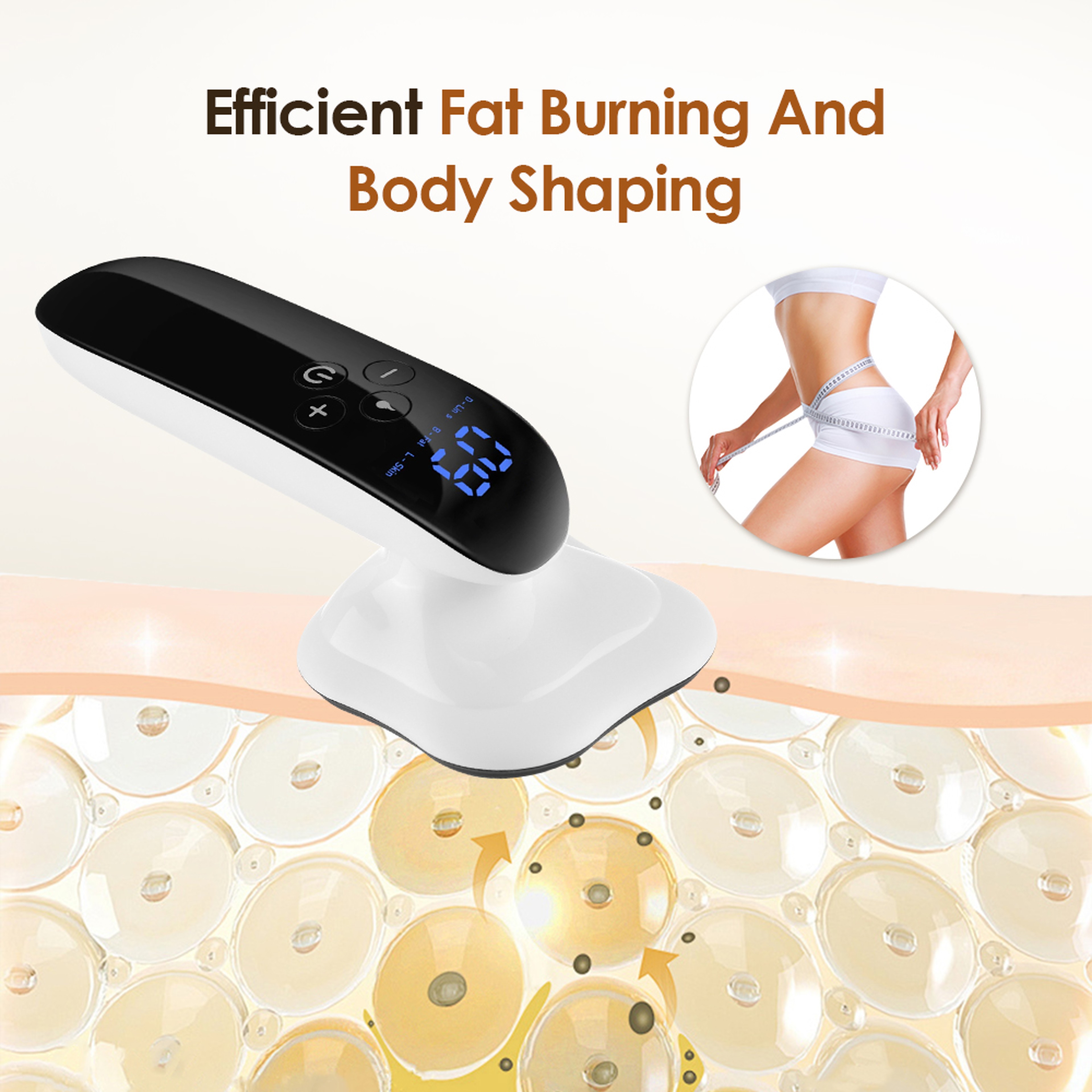 Body Shaping Tool LED Light Fat Burner Ultrasound Cavitation Massager 4