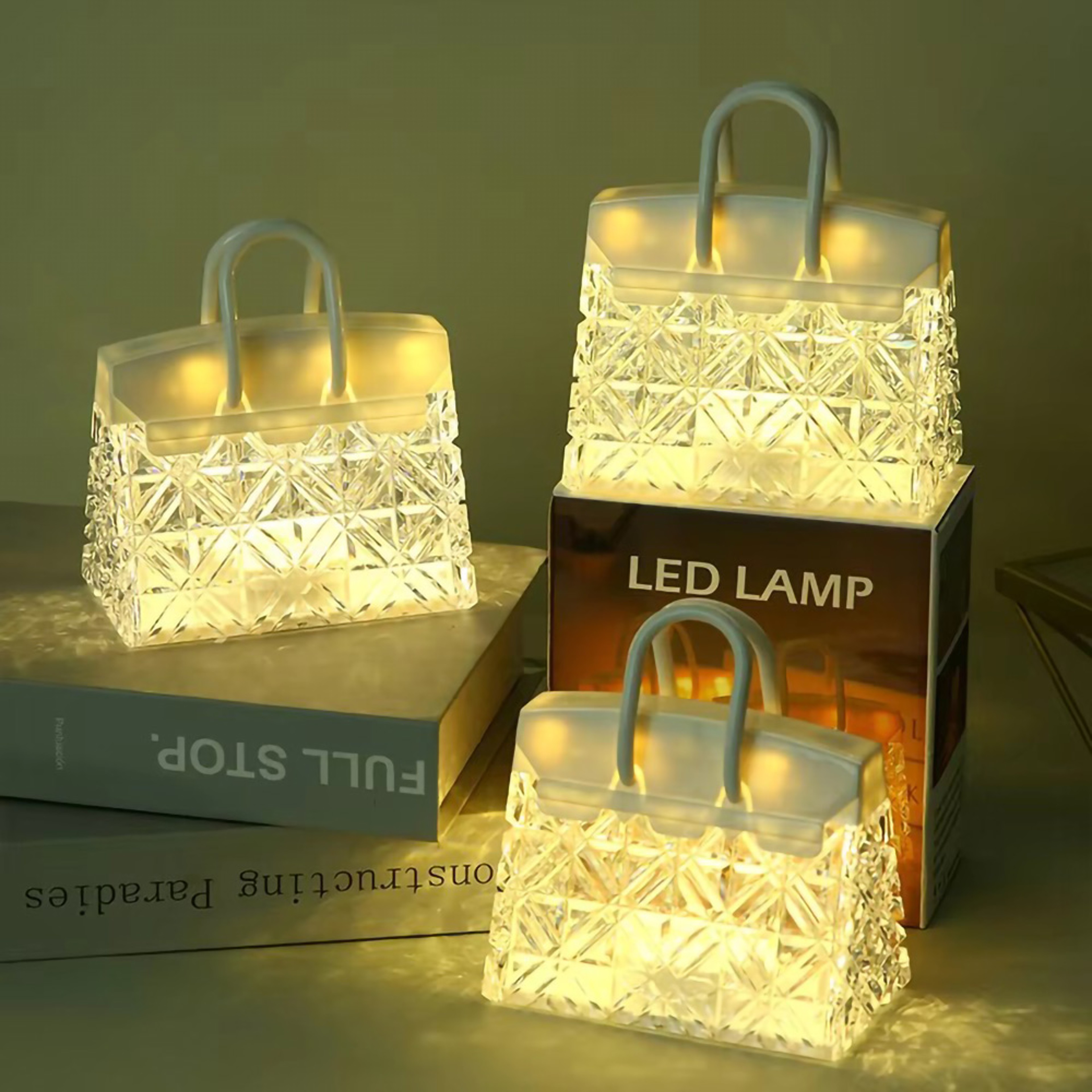 Fashion Science Fiction Handbag Lamp With Unique Shade For Home Decor 2