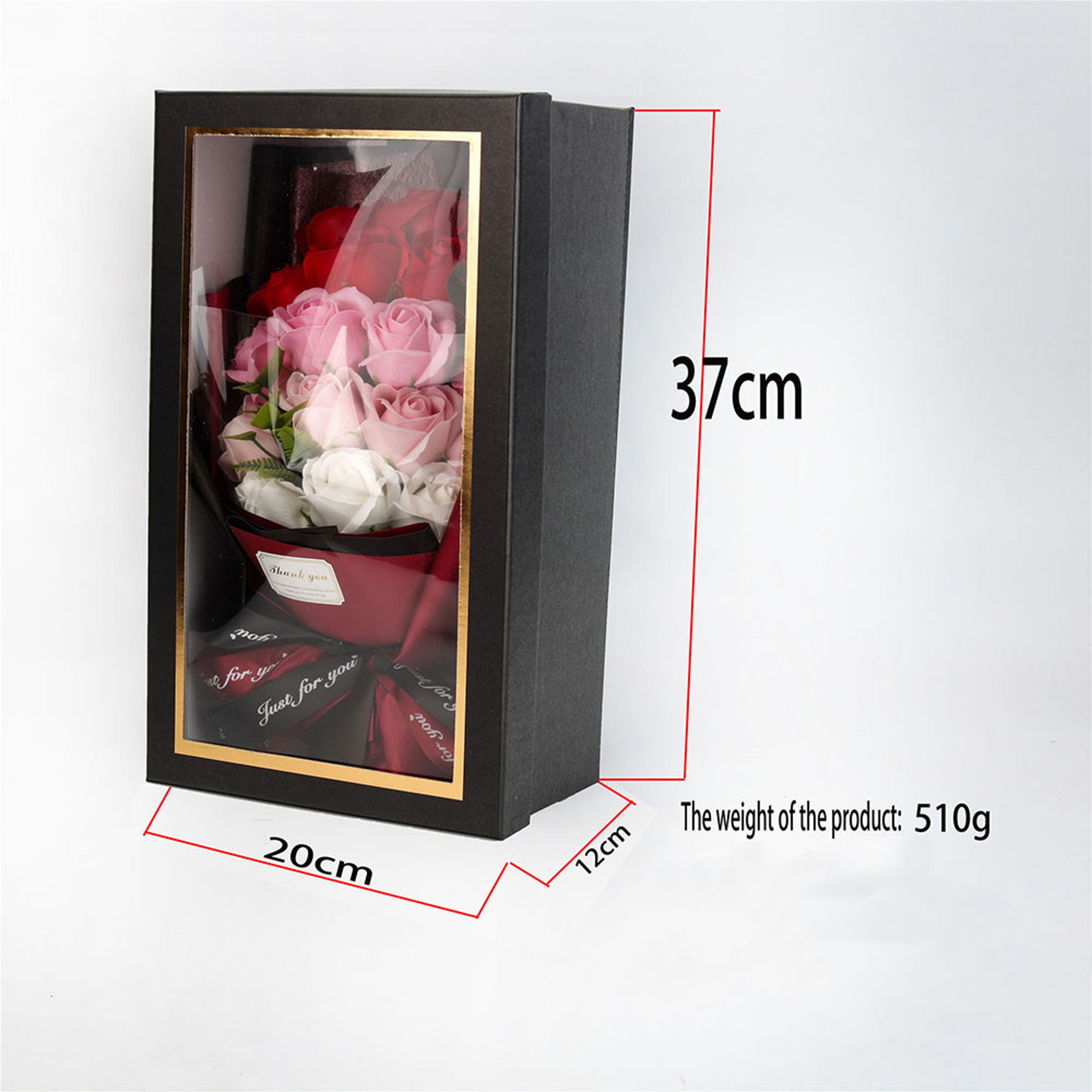 Rose Soap Bouquet Gift Box Artificial Soap Flower Rose Bouquet Wedding Valentines Day Birthday Deco 1