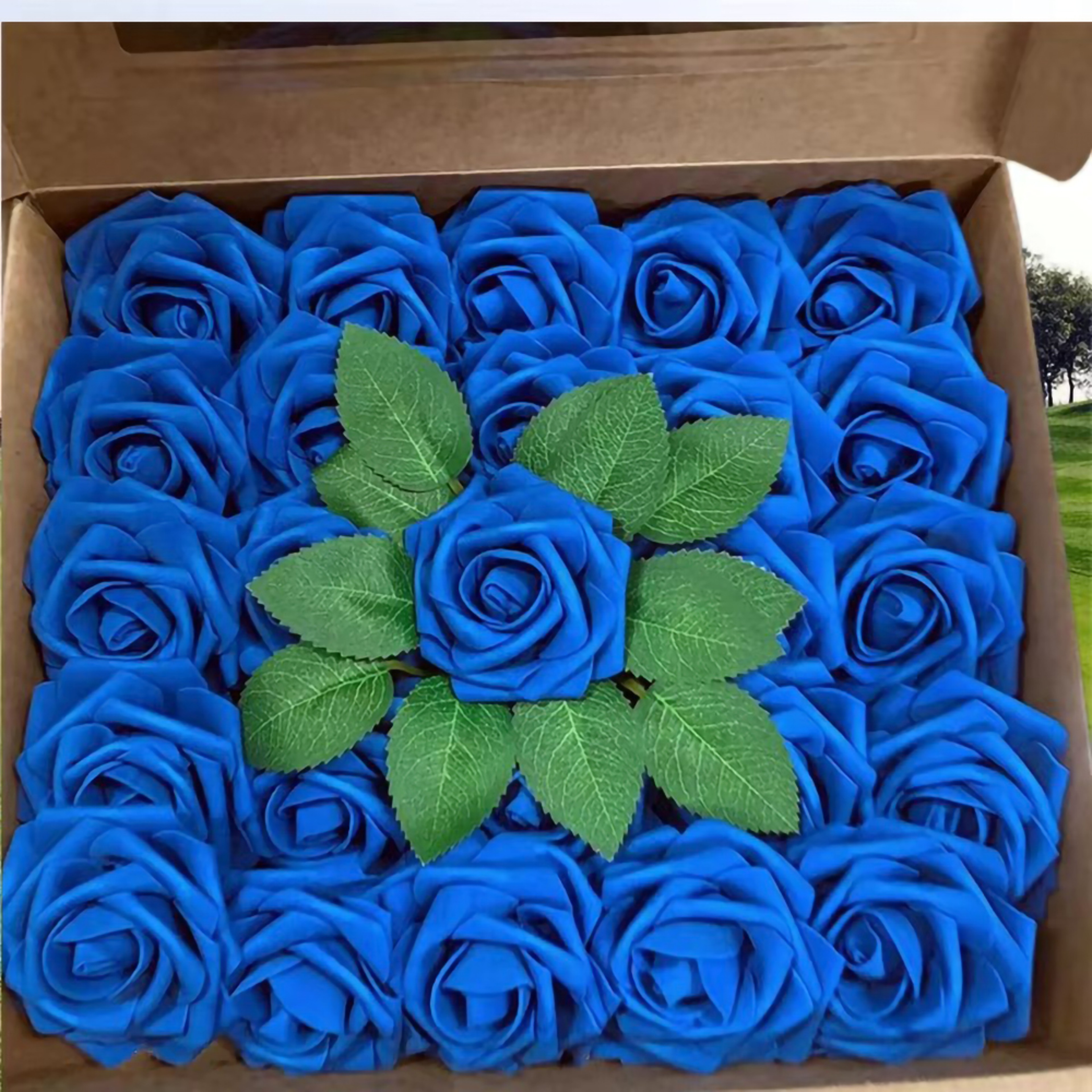 Fake Flowers Roses with Stem for Wedding Bouquets, Party Arrangements & Home Decor – view 14