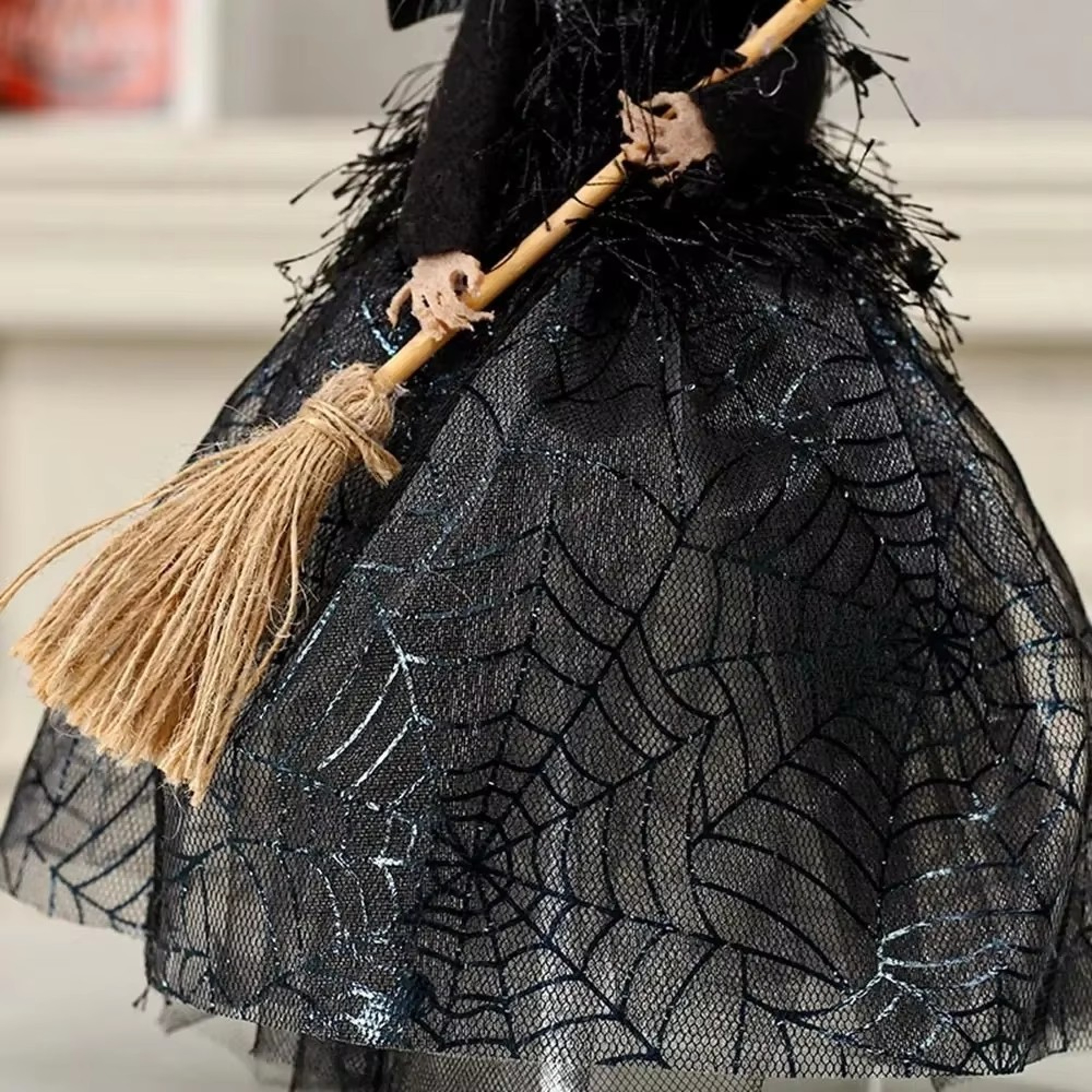 Haunted House Doll Tree Top Ornaments, Witch Star Decor, Halloween Ghost Festival Prop – view 3