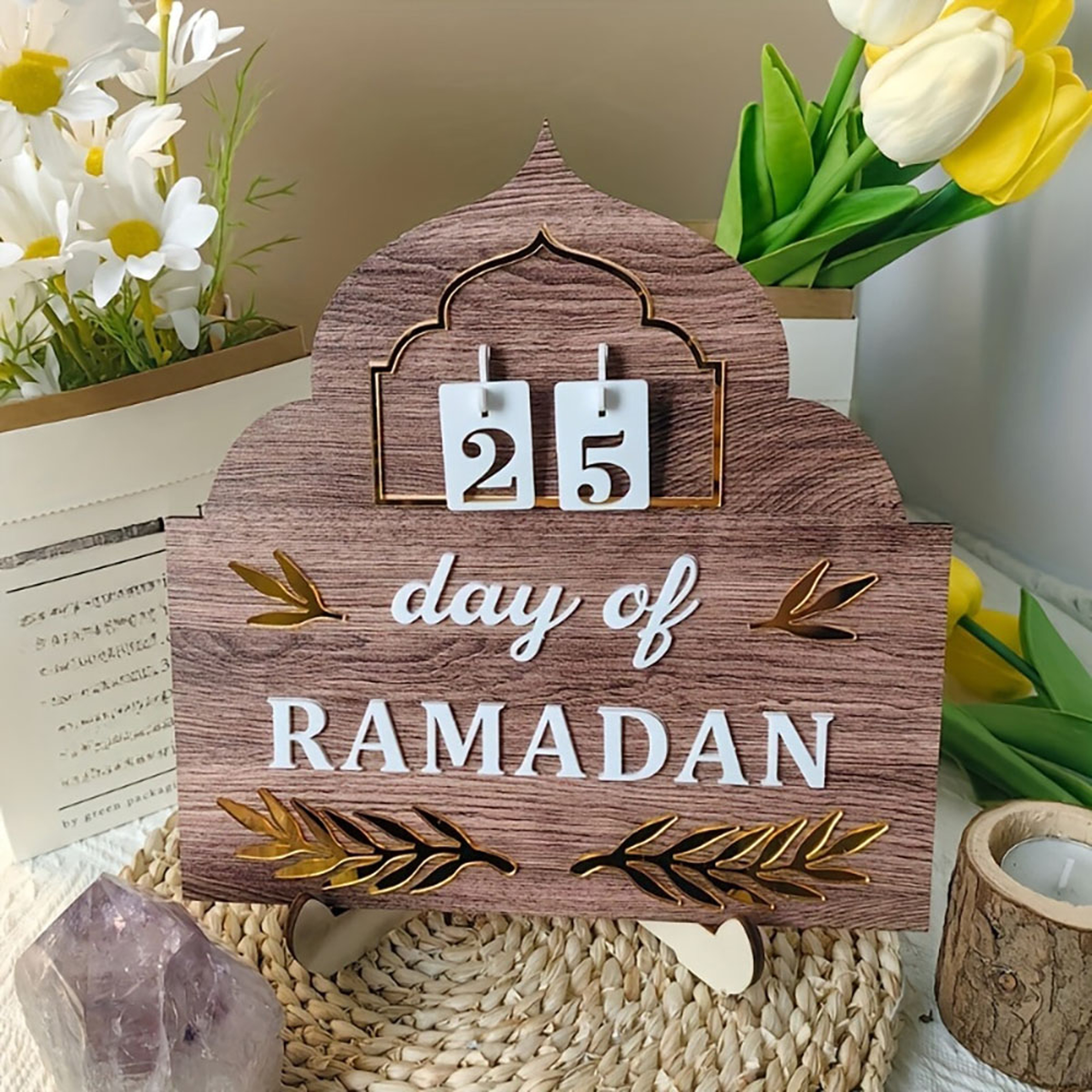 Ramadan Calendar Decoration Desktop Ornament Eid Mubarak Gifts For Ramadan 2