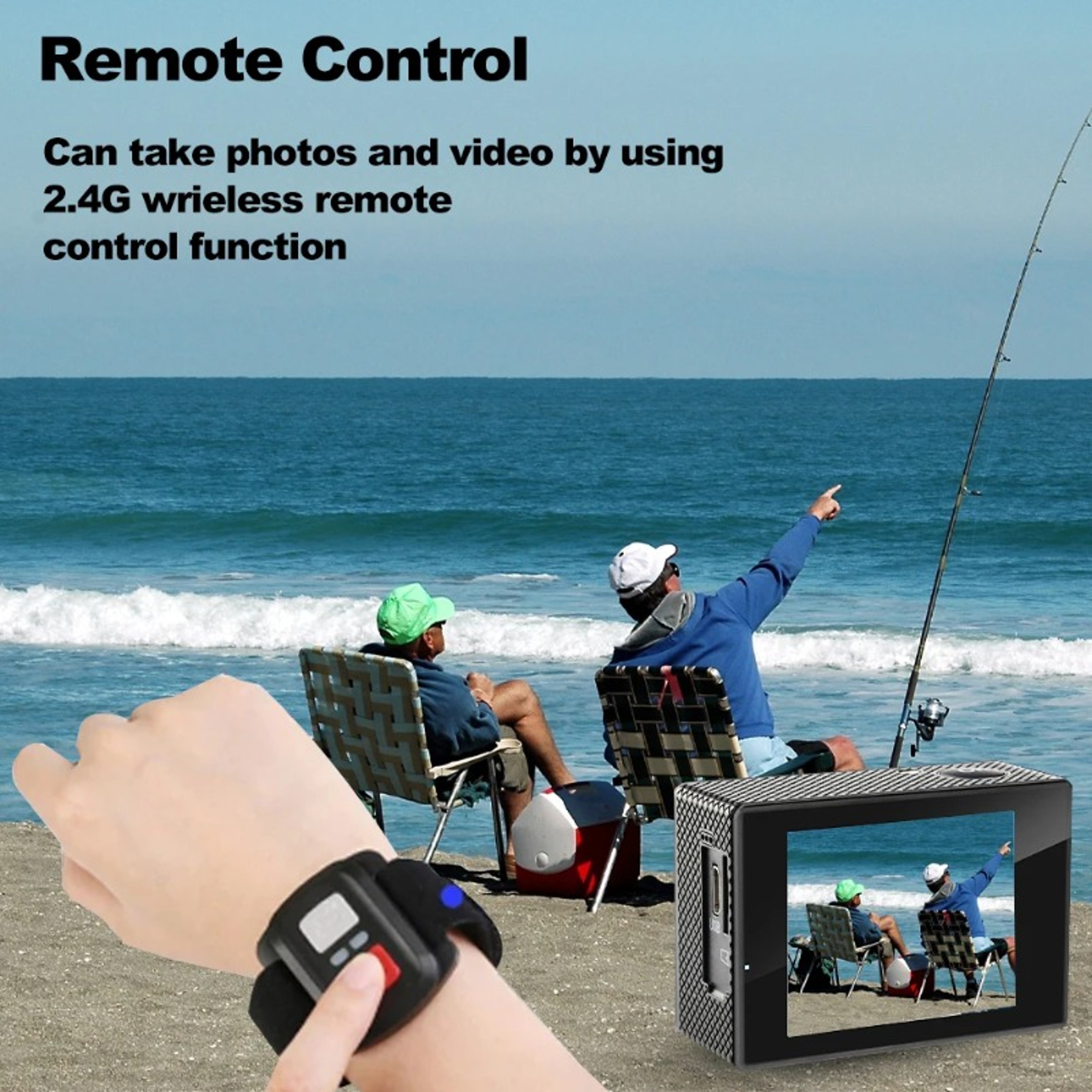 Underwater Waterproof 4K Action Camera 1080P30FPS Mini Sports Camera With WiFi Helmet Recording 2