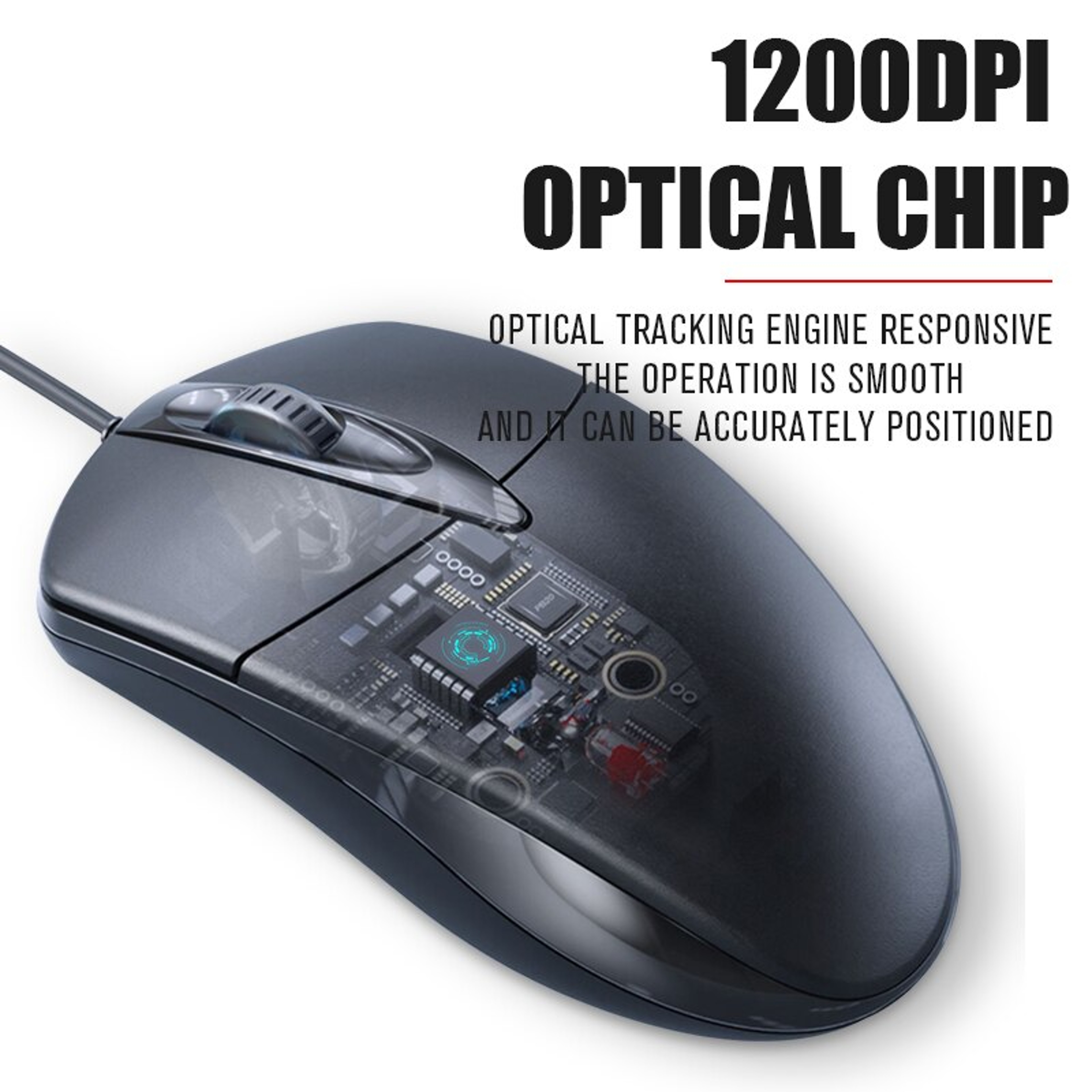 USB Wired Optical Mouse Gamer PC Laptop Mice Computer Mouse For Office  Home Use 3
