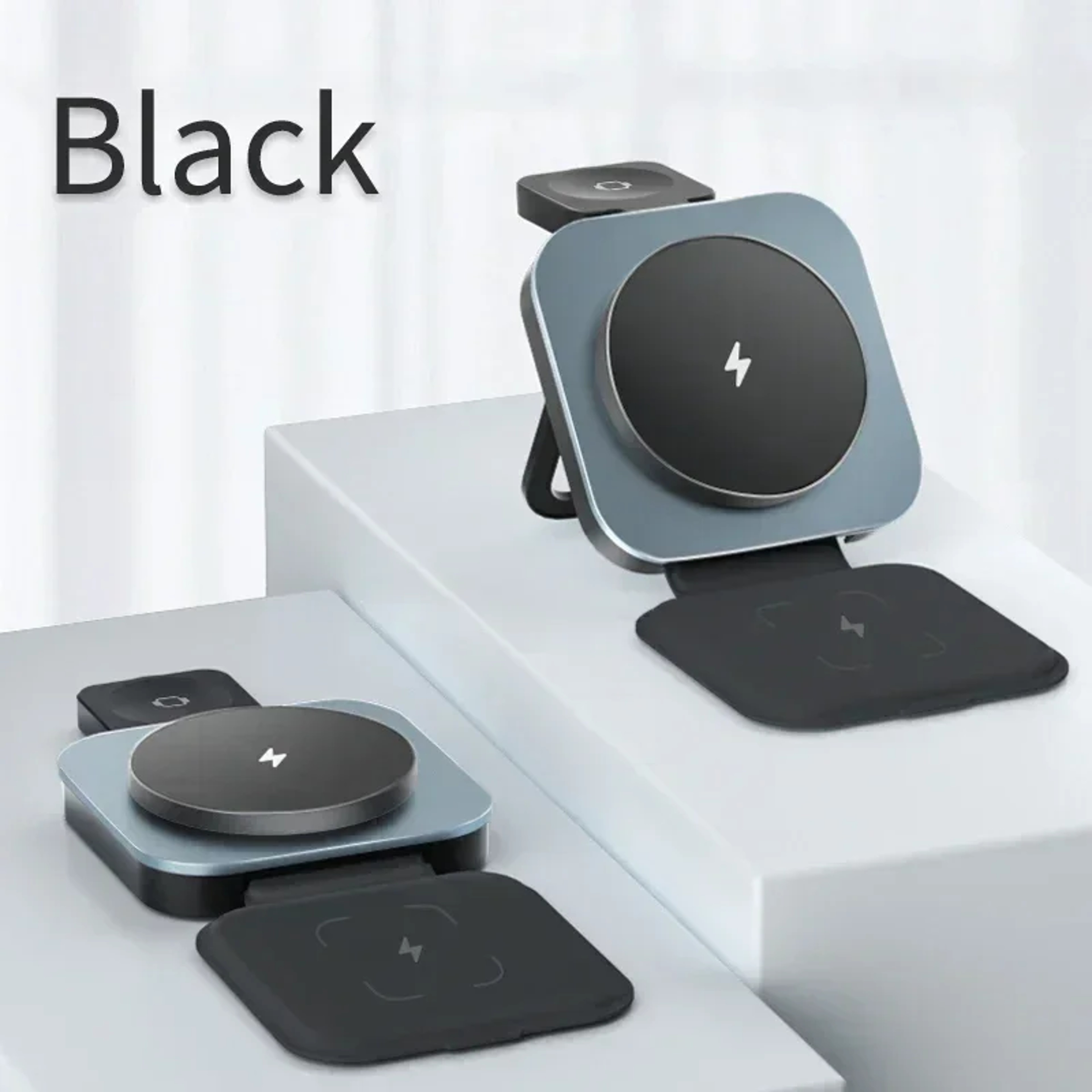 Magnetic Wireless Charger Pad 3 In 1 Foldable Fast Charging Stand For IPhone IWatch AirPods 6