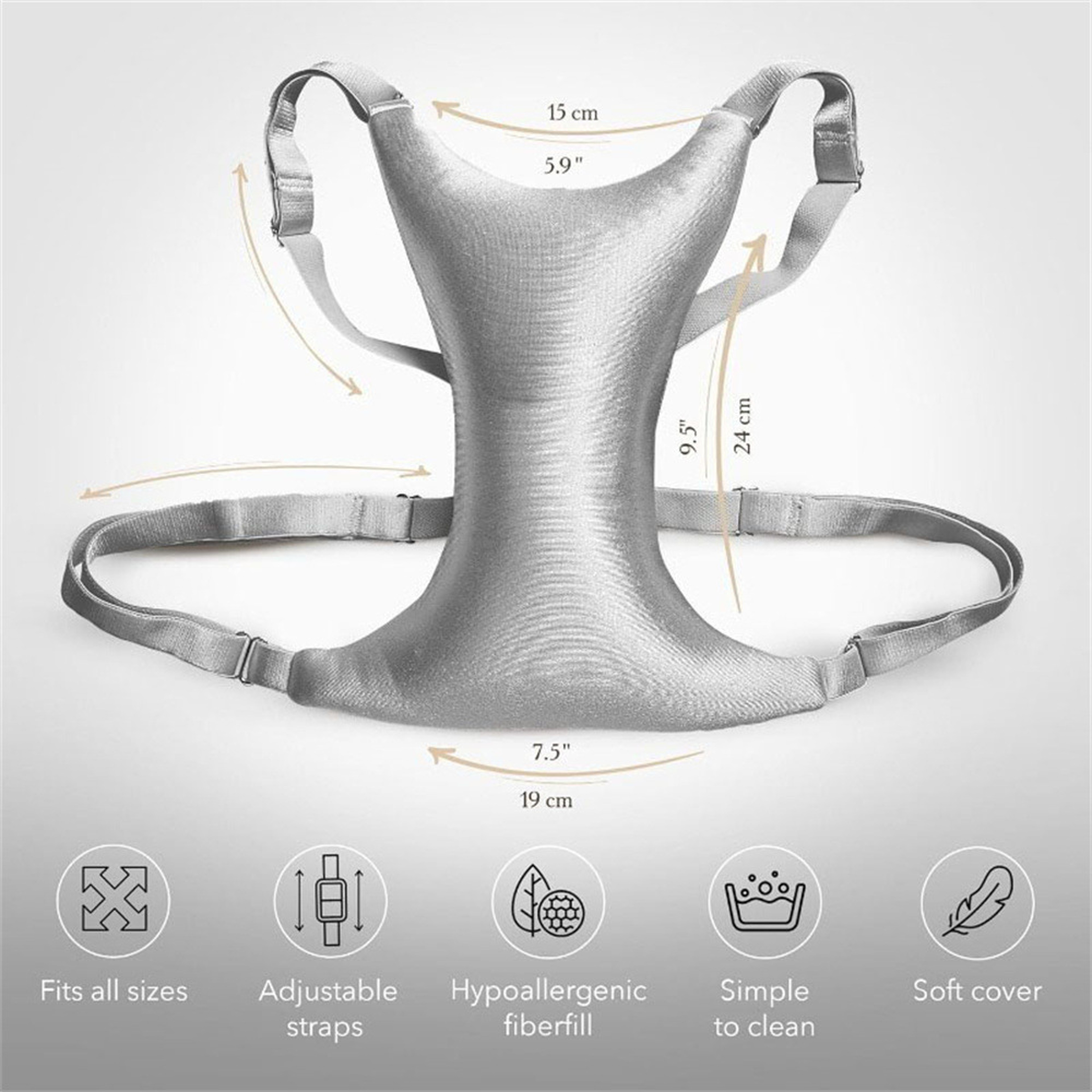Soft Cushion for Side Sleepers, Women's Breast Support Pillow, Chest Wrinkle Prevention Aid – view 2