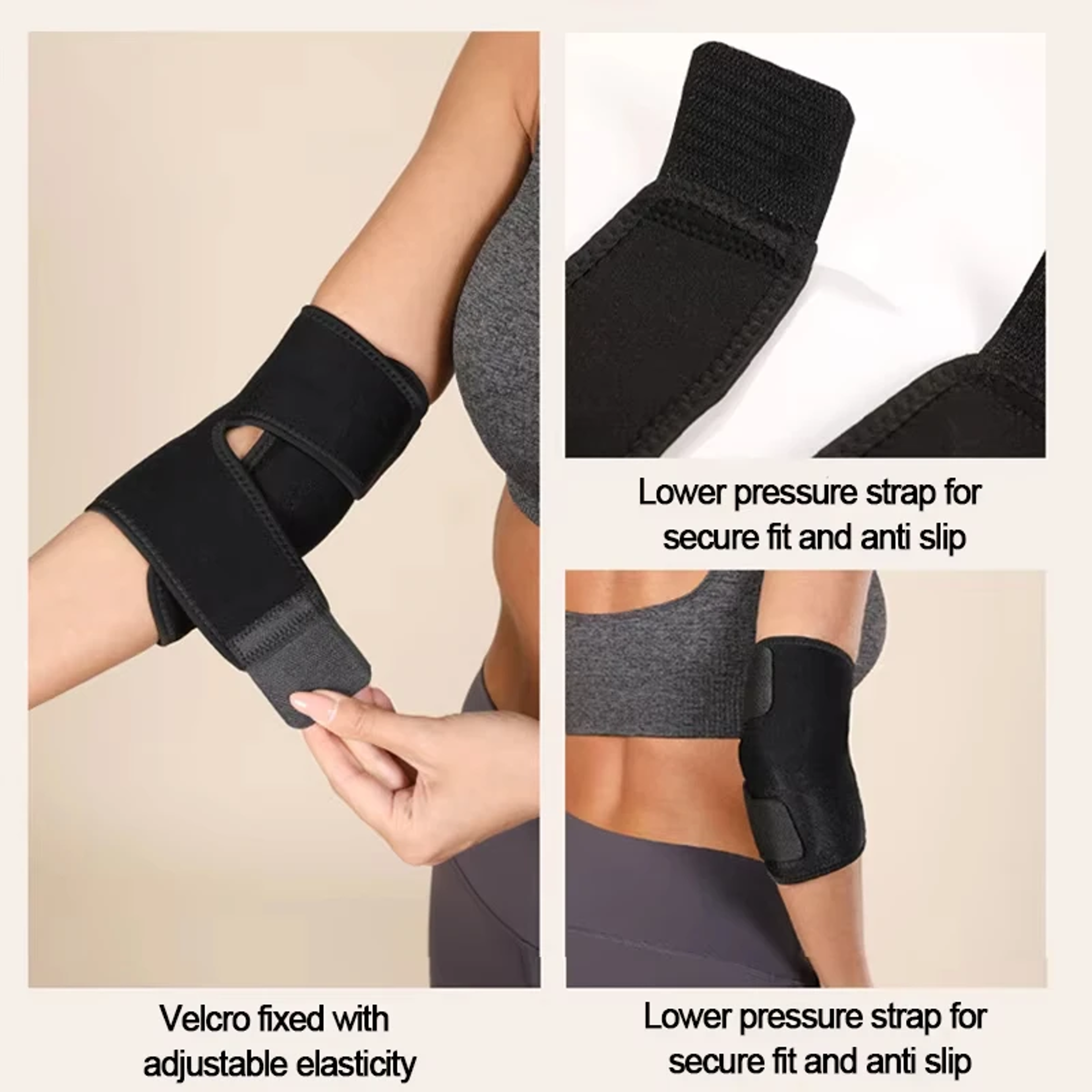 Outdoor Sports Cycling Tennis Badminton Compression Elbow Pads for Sports And Fitness, Basketball Training Gear – view 2