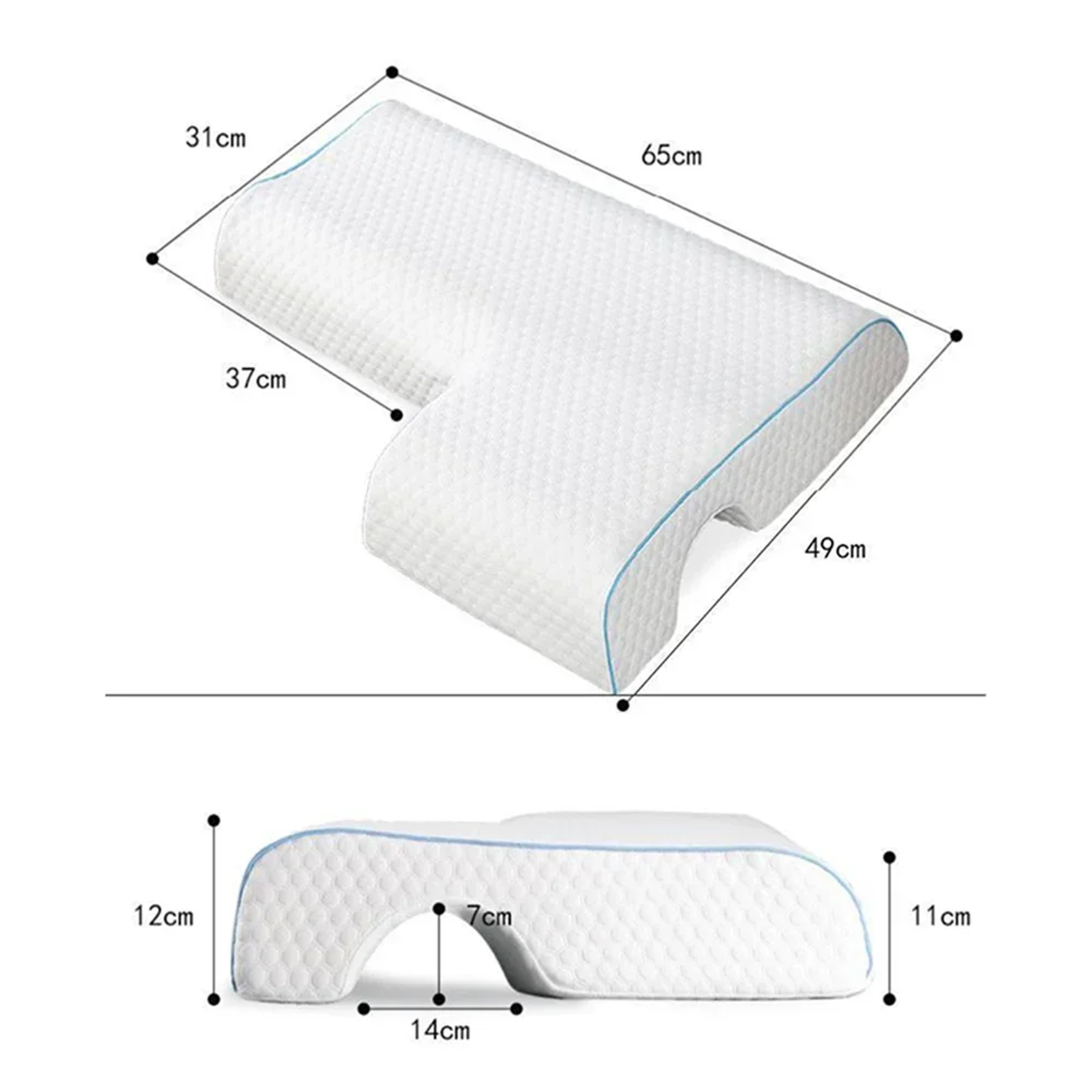 Couples Hugging Memory Foam Pillow, Anti Hand Pressure, Slow Rebound Side Sleep Pillow, Perfect Gift for Relaxation – view 6