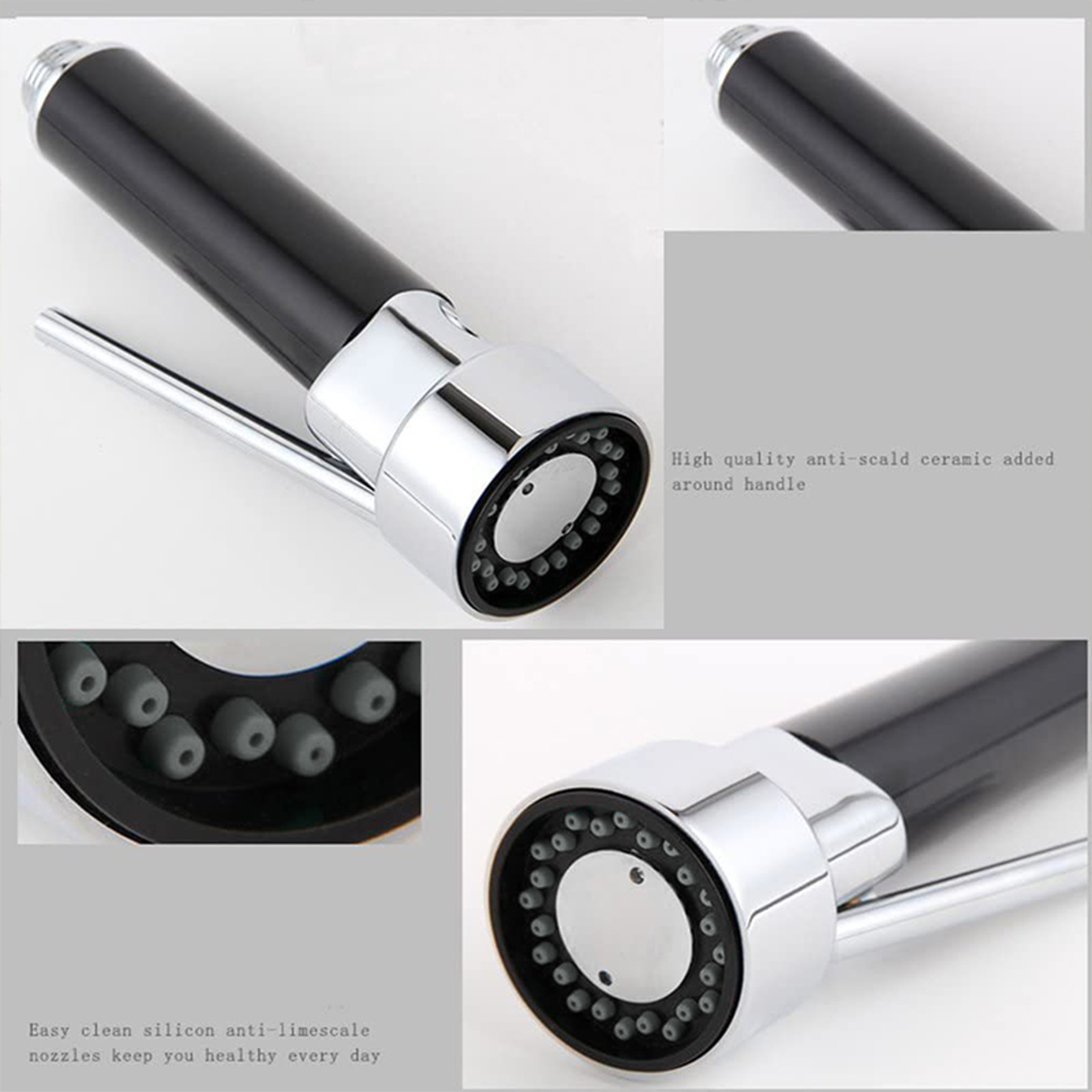 Handheld ABS Tap Sprayer Nozzle Kitchen Pull Out Faucet Spray Head Water Saving High Pressure Repla 4