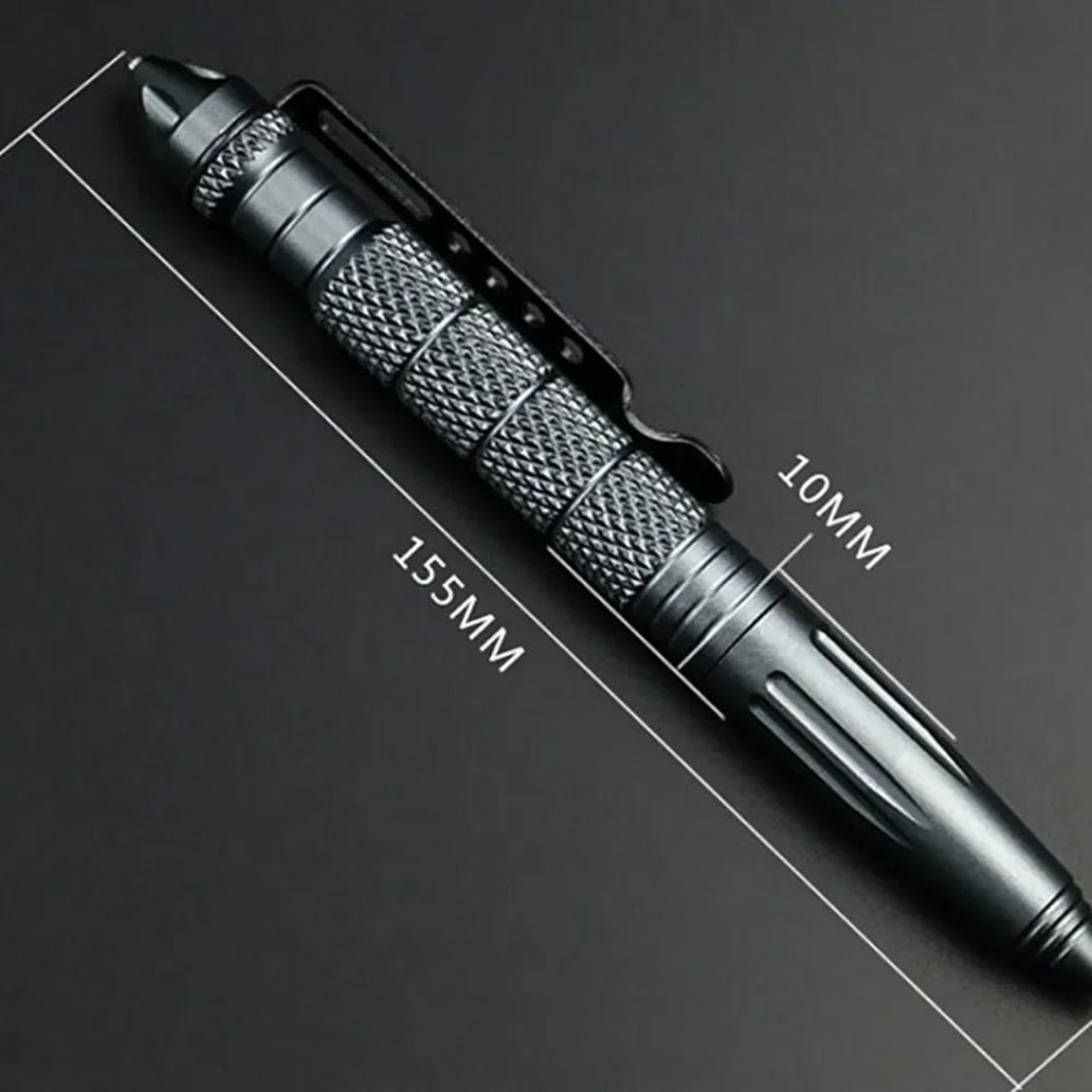 Military Tactical Pen, Multifunction Aluminum Alloy Outdoor Survival Tool with Glass Breaker – view 2