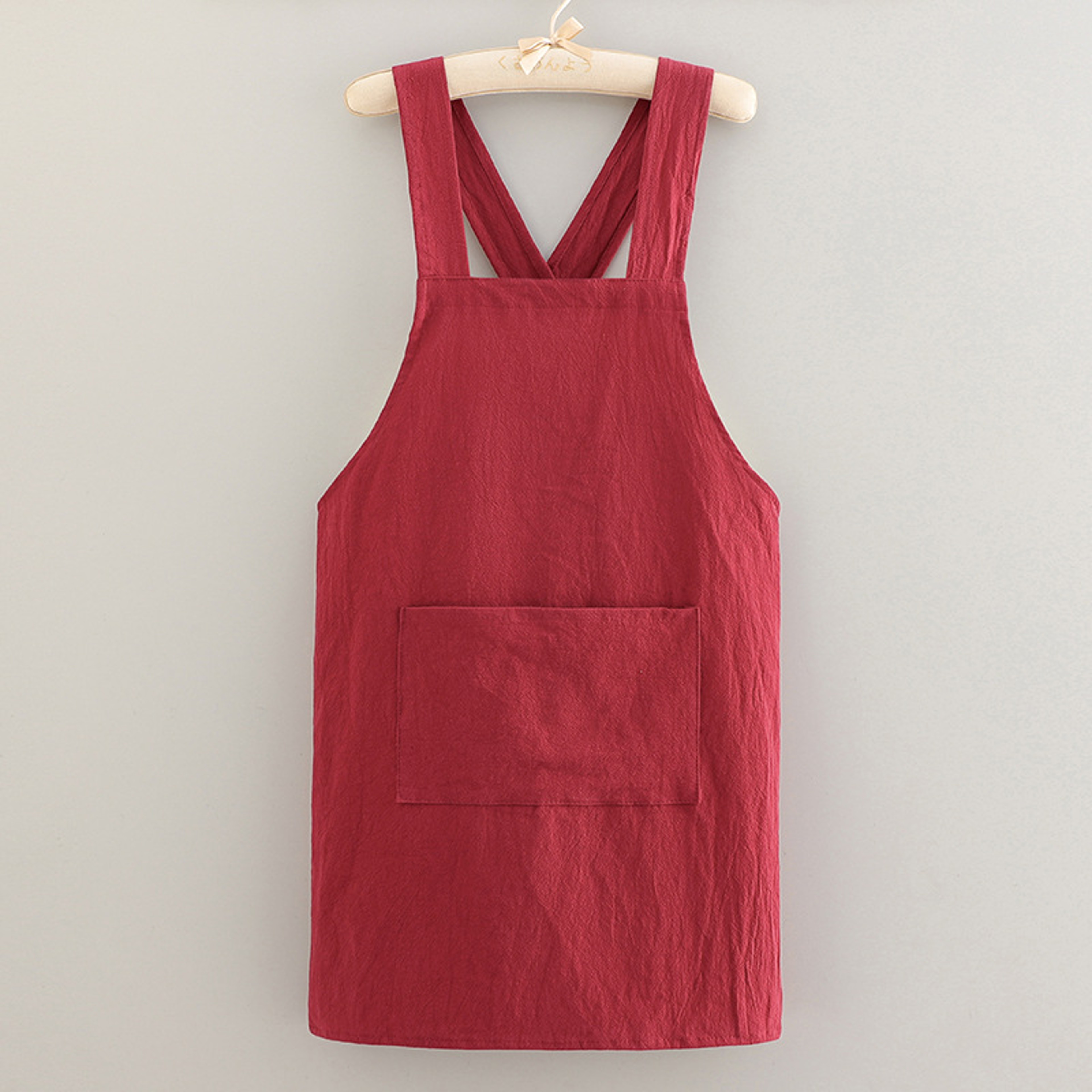 Cotton Kitchen Apron Breathable  Soft Protective Cover For Cooking Housework  Catering 2