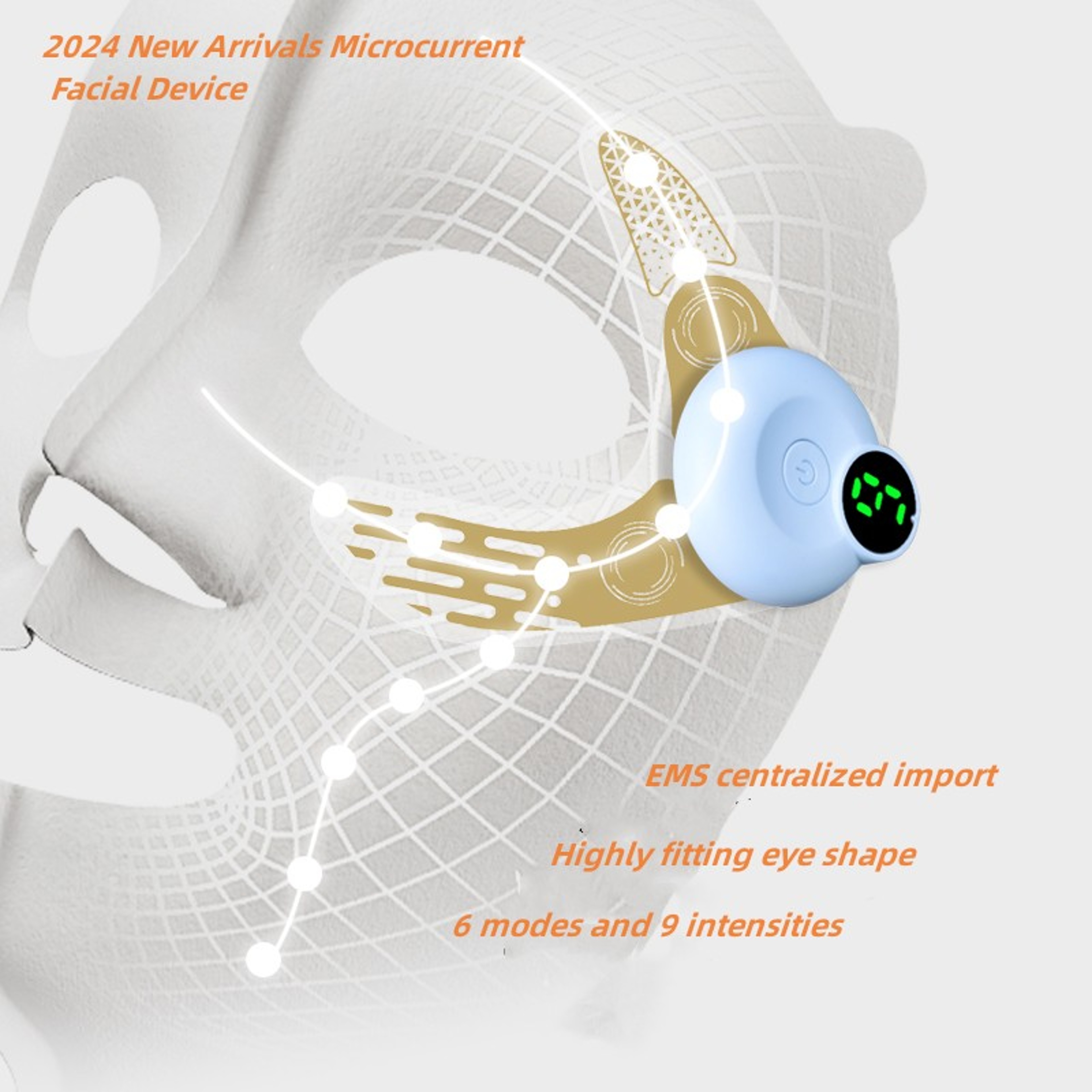 EMS Eye Mask Patch Massager for Dark Circles and Eye Bags – view 2