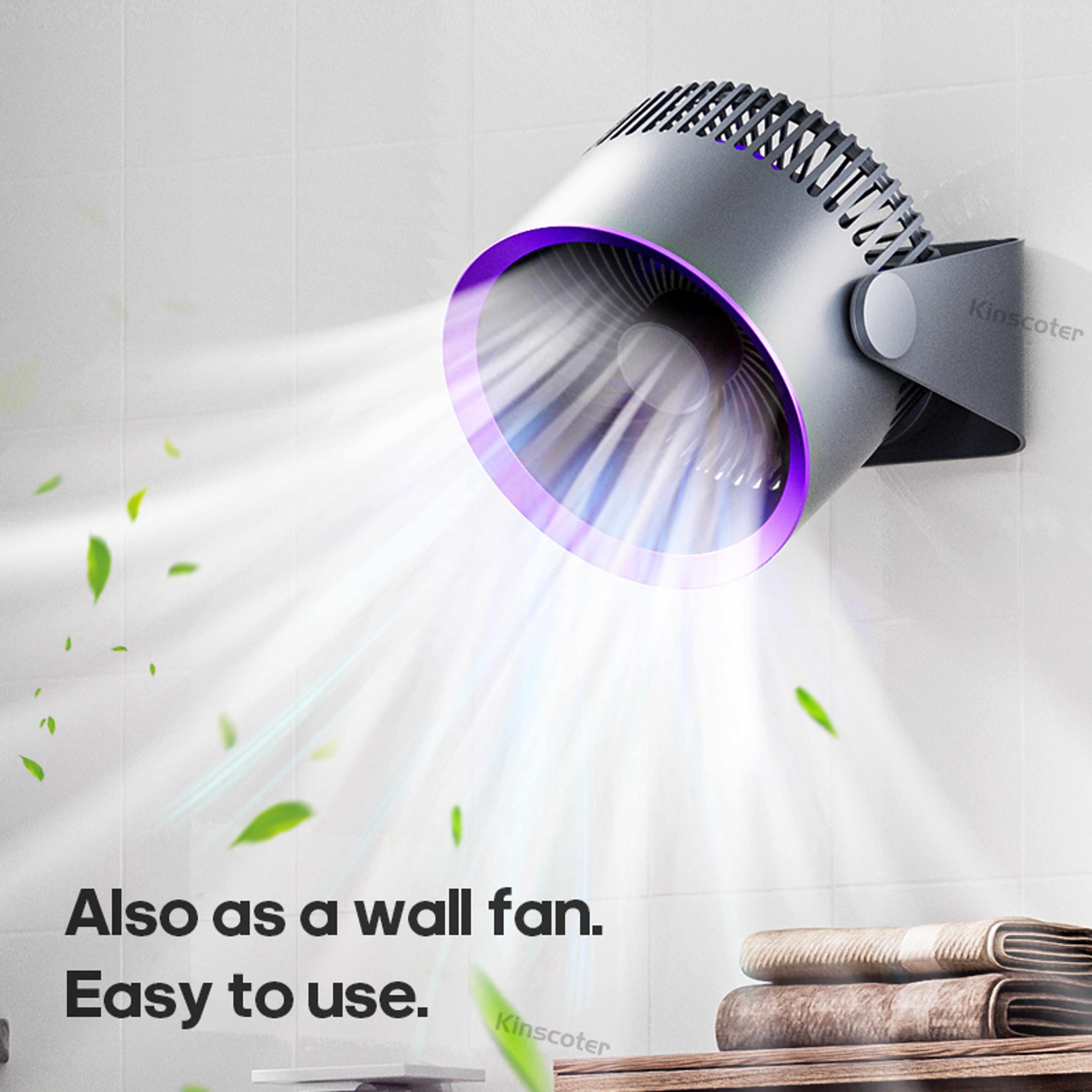 Wireless Multifunctional Electric Fan Circulator Portable Air Cooler For Home Desk Wall And Ceiling 1