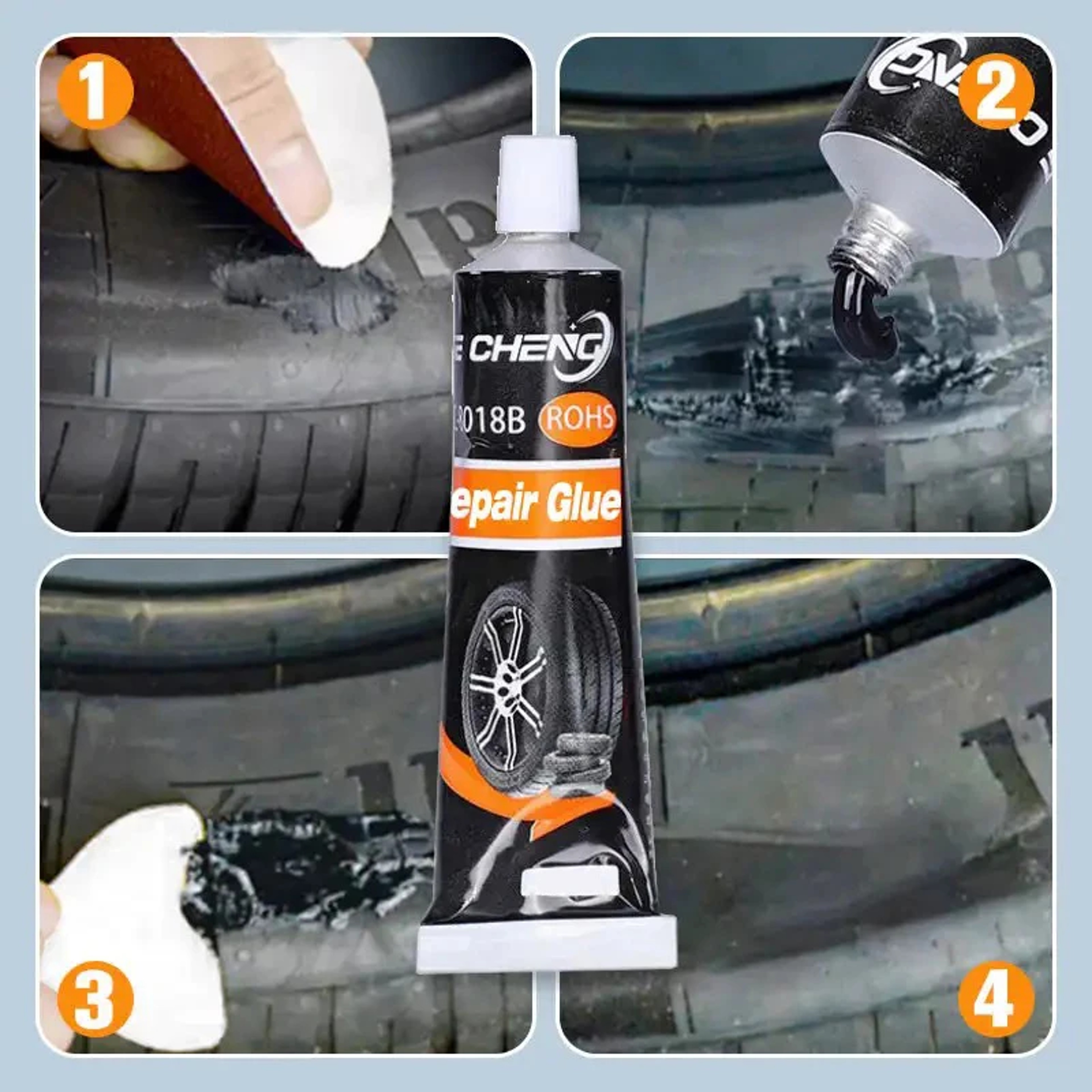 HighTemperature Waterproof Tire Repair Adhesive Glue Instant Black Seal For LongLasting Tire Repair 2