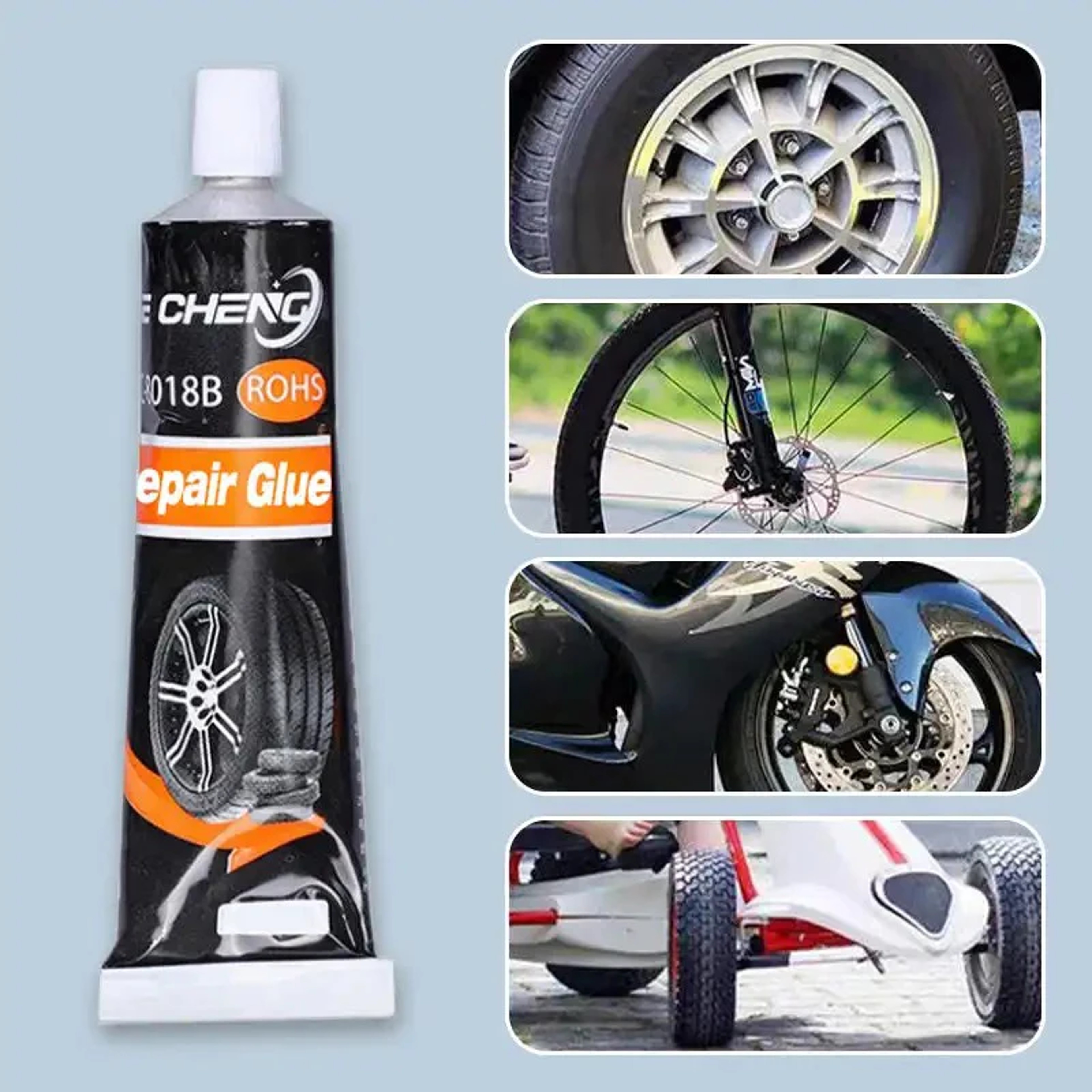 HighTemperature Waterproof Tire Repair Adhesive Glue Instant Black Seal For LongLasting Tire Repair 4