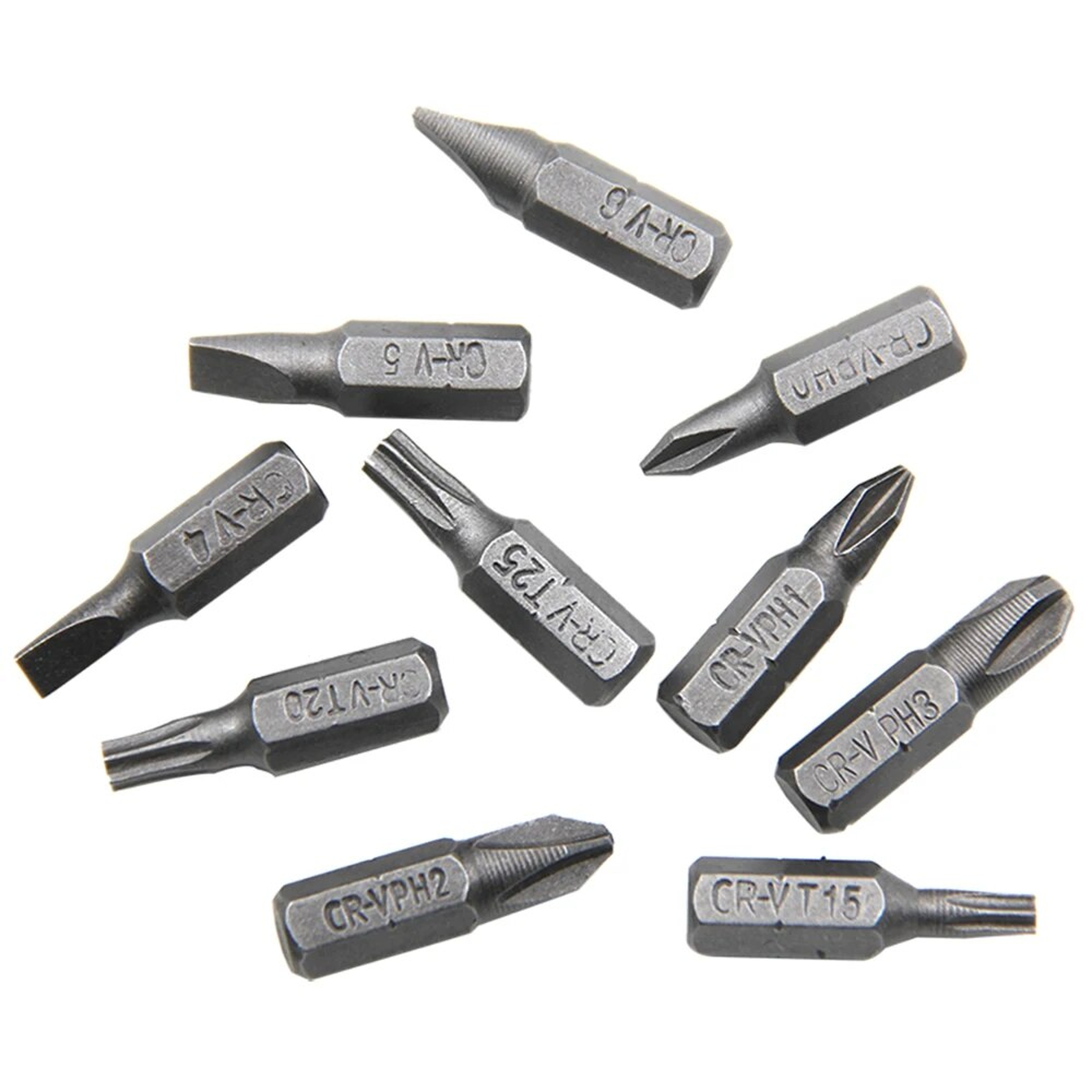 Lshaped Screwdriver Bit Set 14 Hexagonal 90 Degree Double Head Handle Tool Set With Yellow Tape And 3