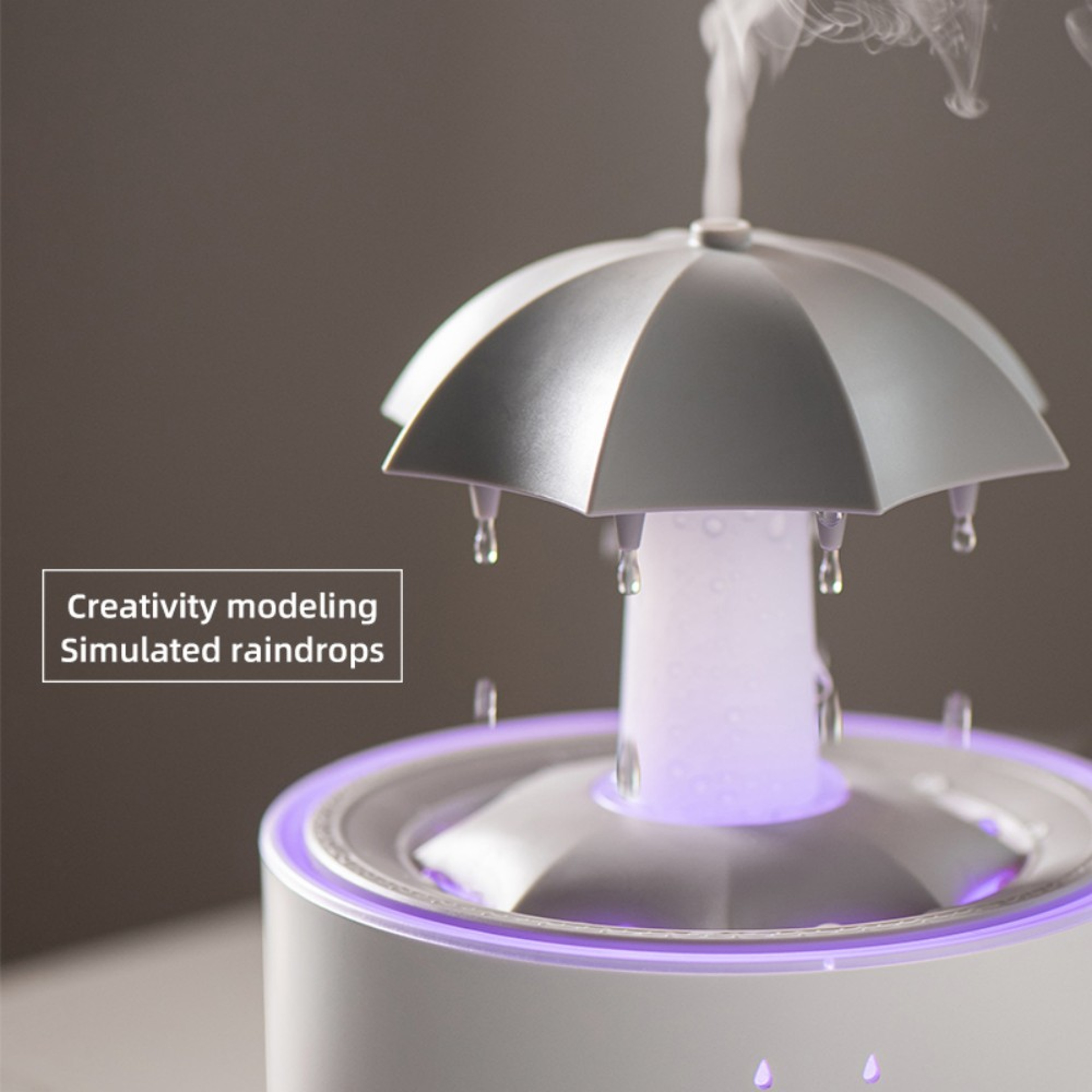 Rotating Umbrella Humidifier With Colourful Night Lights Essential Oil Aroma Diffuser  Air Purifier 2