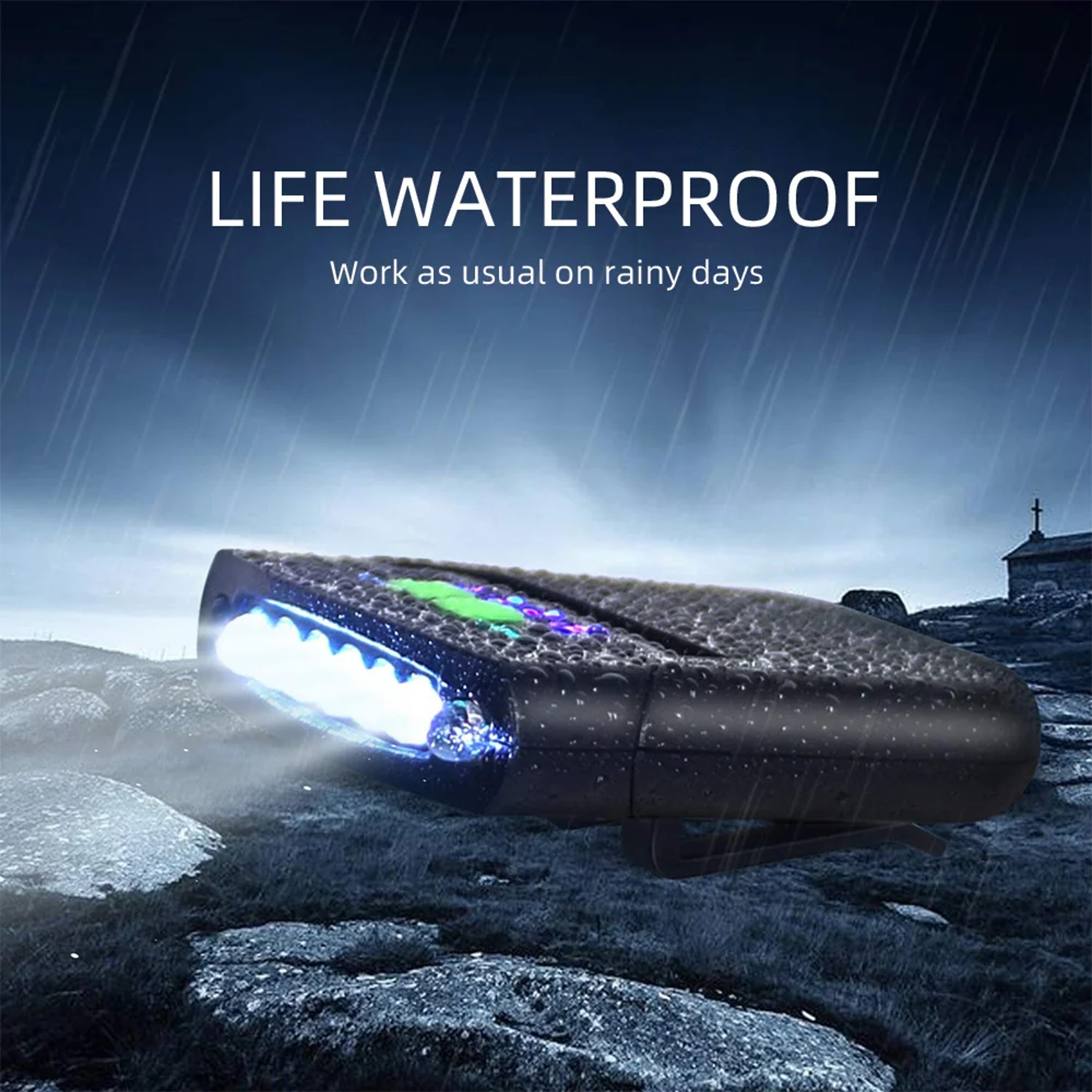 LED Headlamp Clip-On Cap Light, USB Rechargeable Fishing & Camping Headlamp – view 3