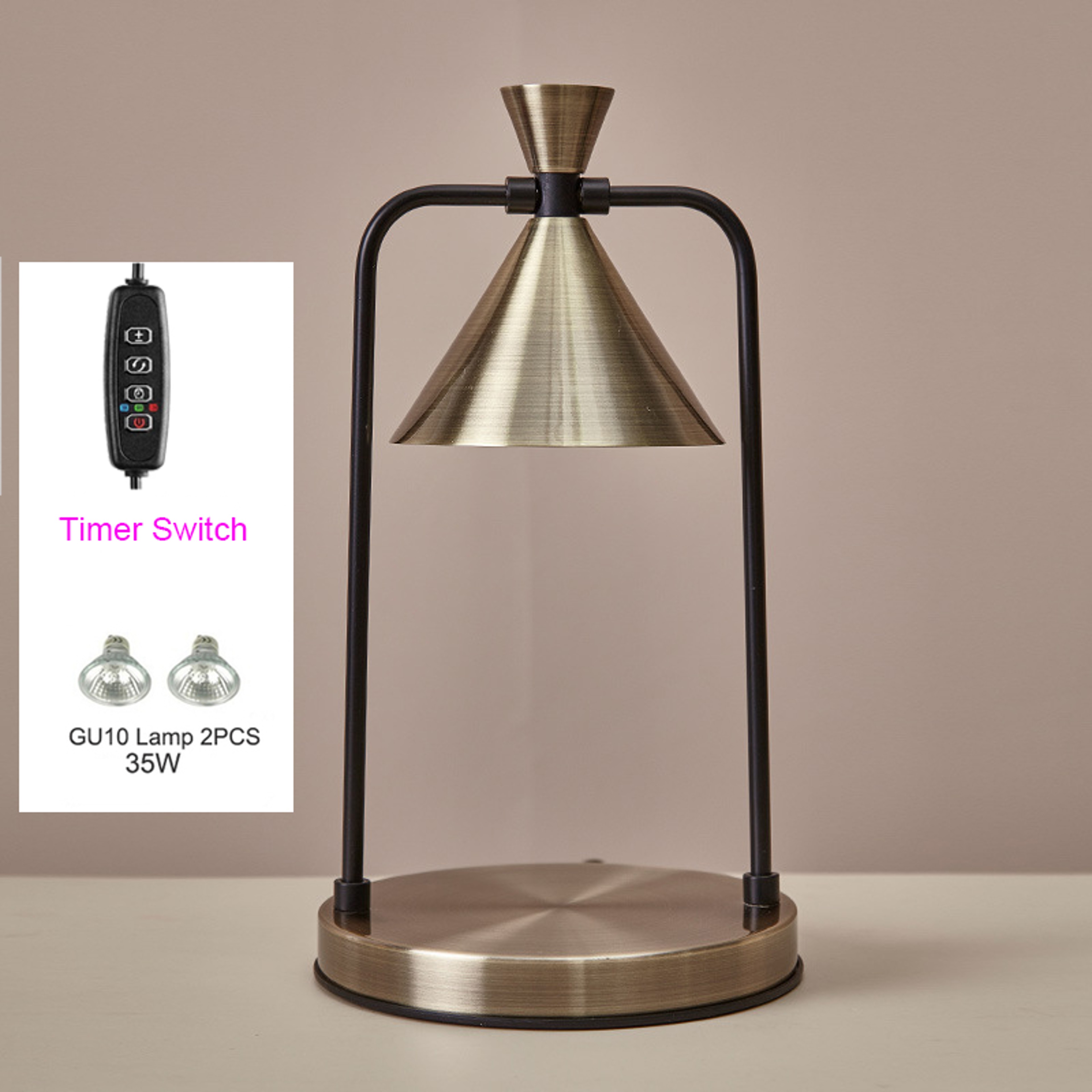 Electric Wax Melt Lamp For Aromatherapy Candle Warmer Lantern With TopDown Melting Burner For Spa A 6