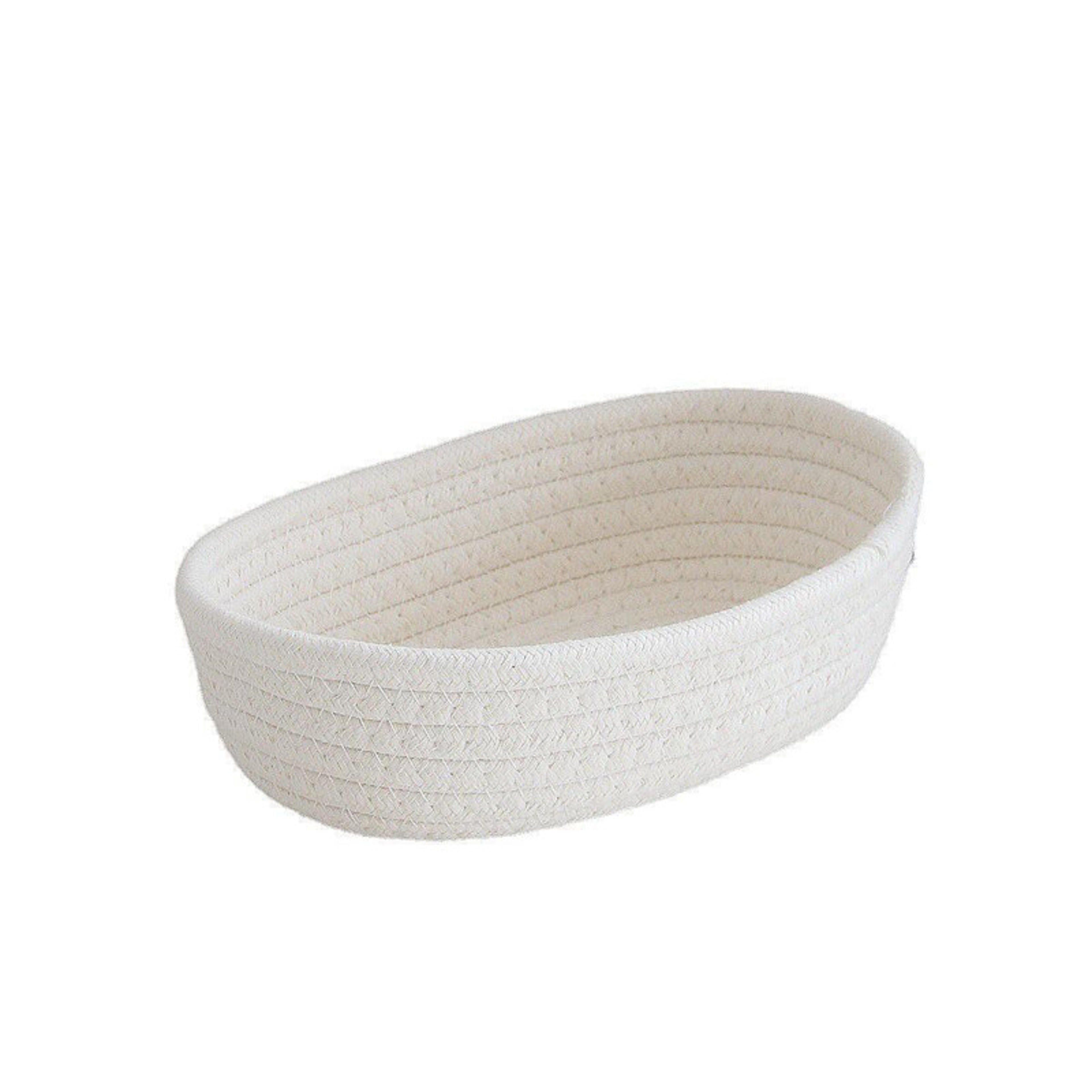 Nordic Cotton Rope Woven Storage Basket For Desktop Organization Ideal For Sundries Keys And Cosmet