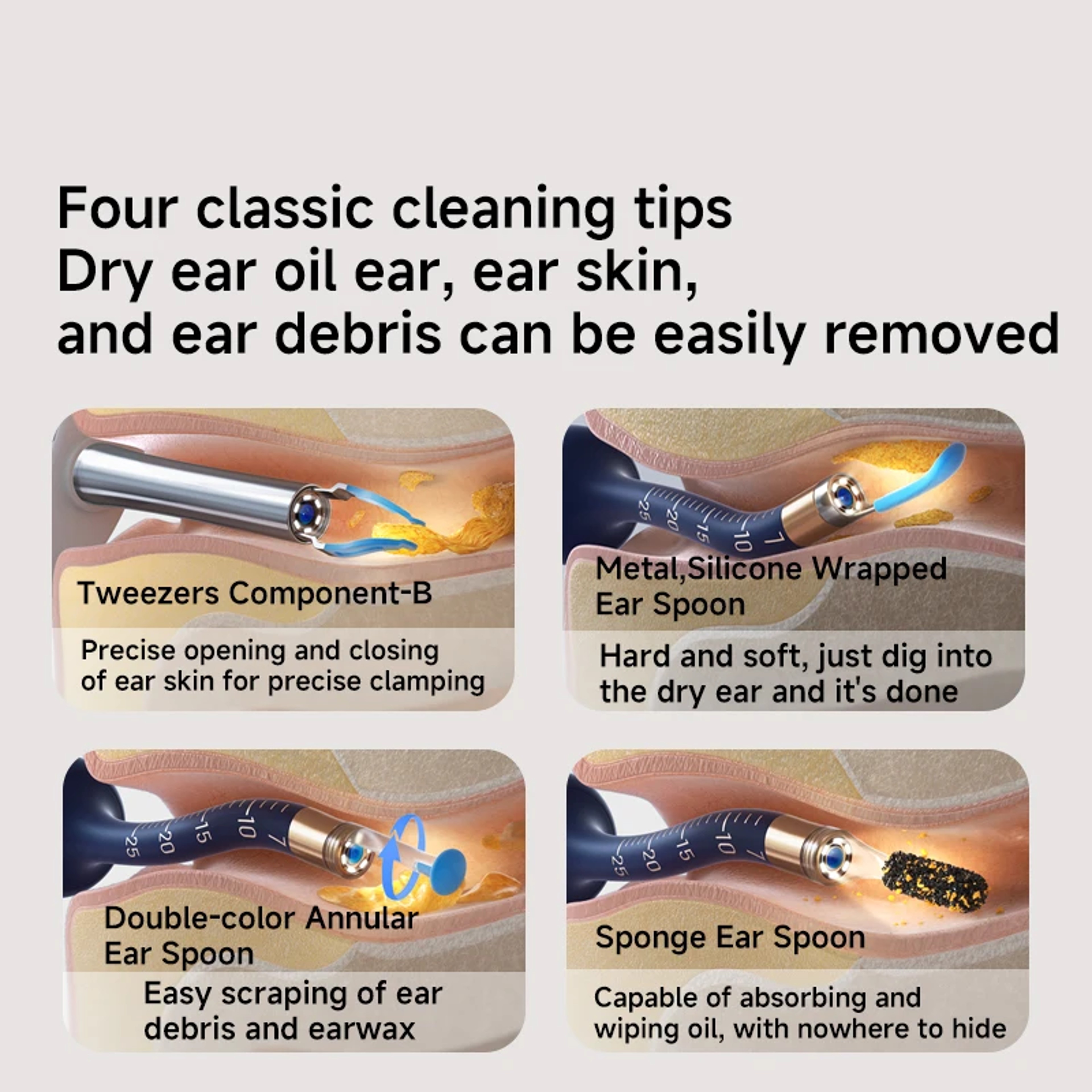 Earsight Plus HD Wireless Ear Wax Removal Tool with Flexible Camera and Pain-Free Tweezer – view 3