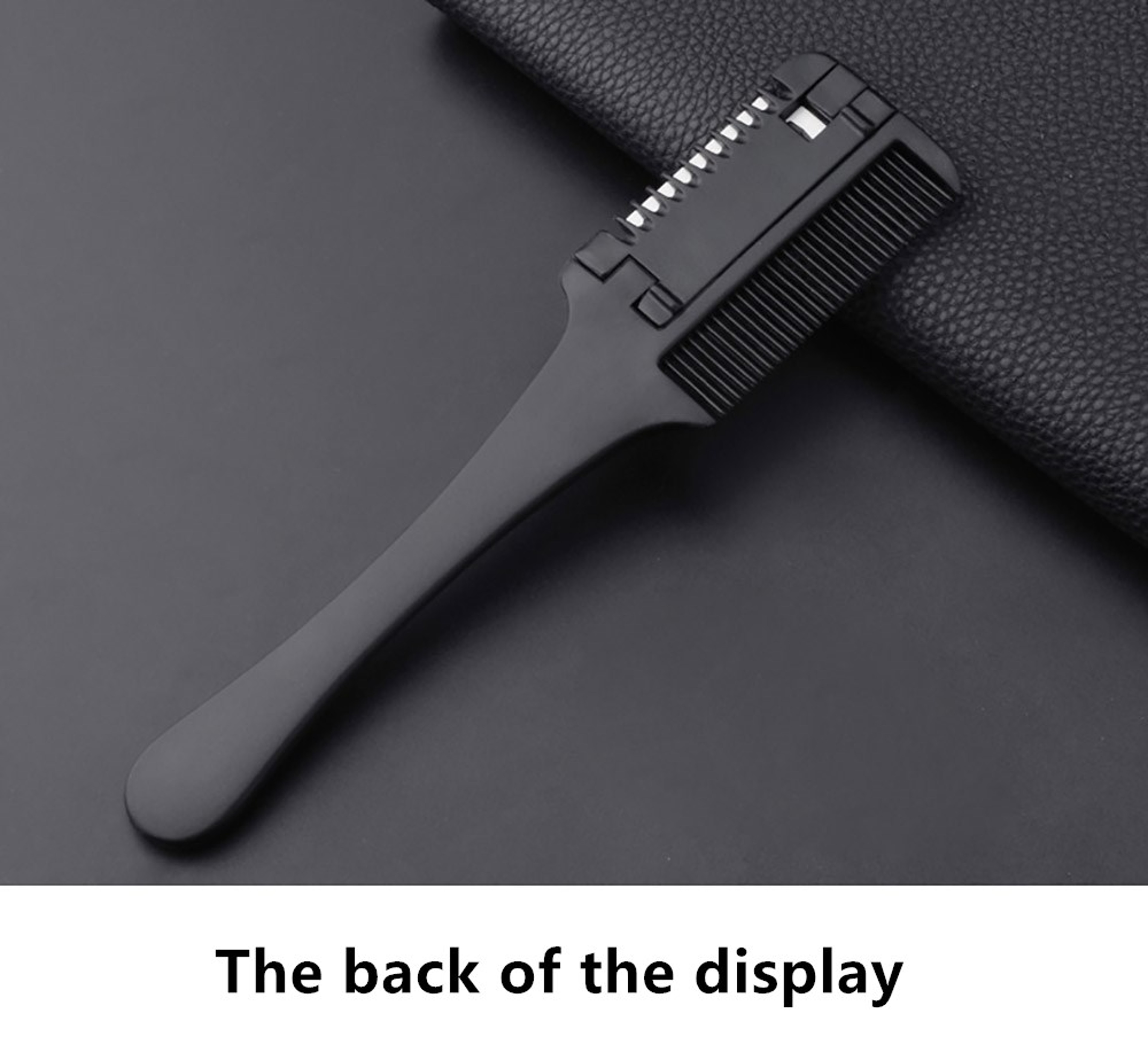 Carbon Fiber Hair Comb With Razor Blades Professional Salon Hairdressing Brush For DIY Styling 6