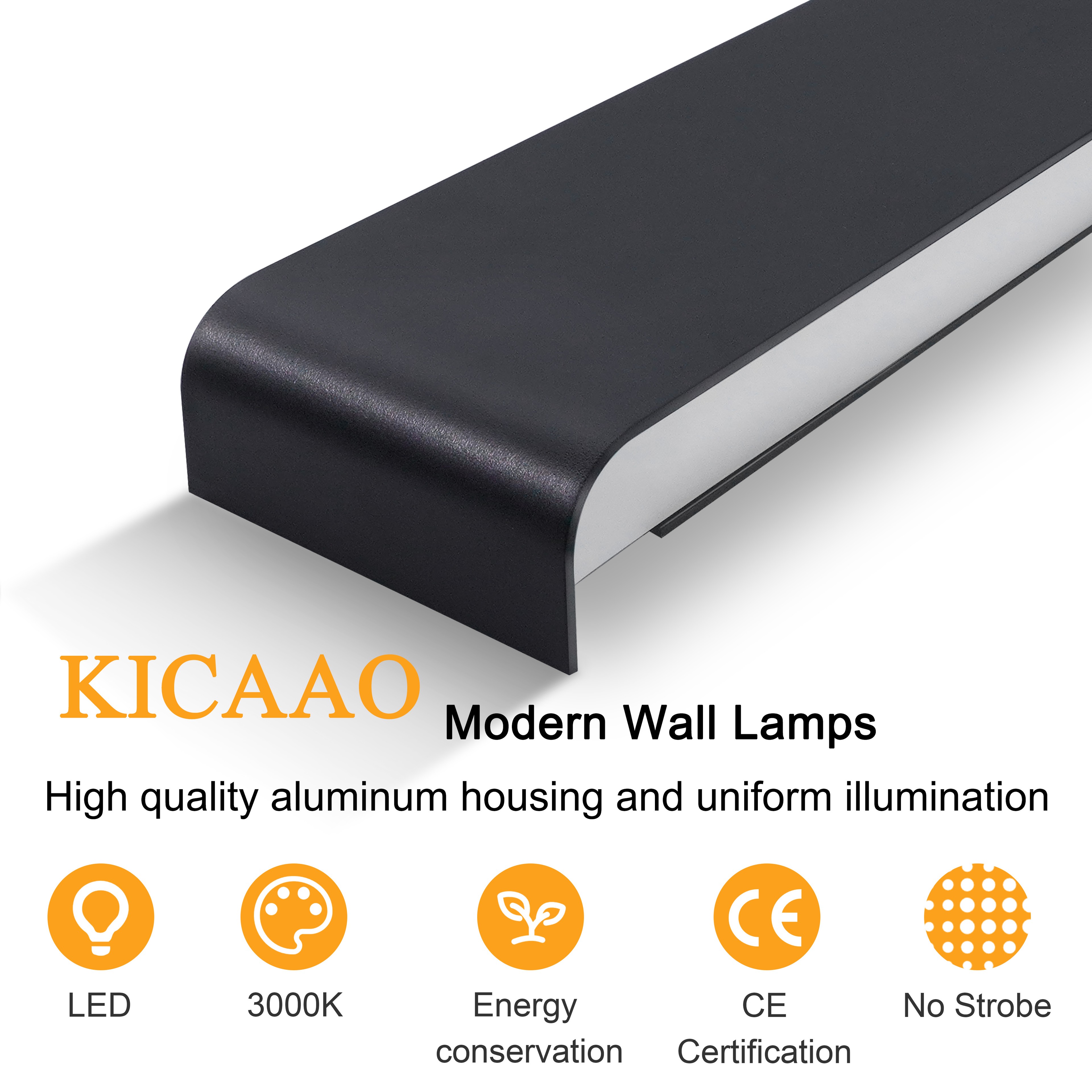 Remote Control LED Wall Lamp, Modern Dimmable Indoor Wall Light with LED Plate – view 3