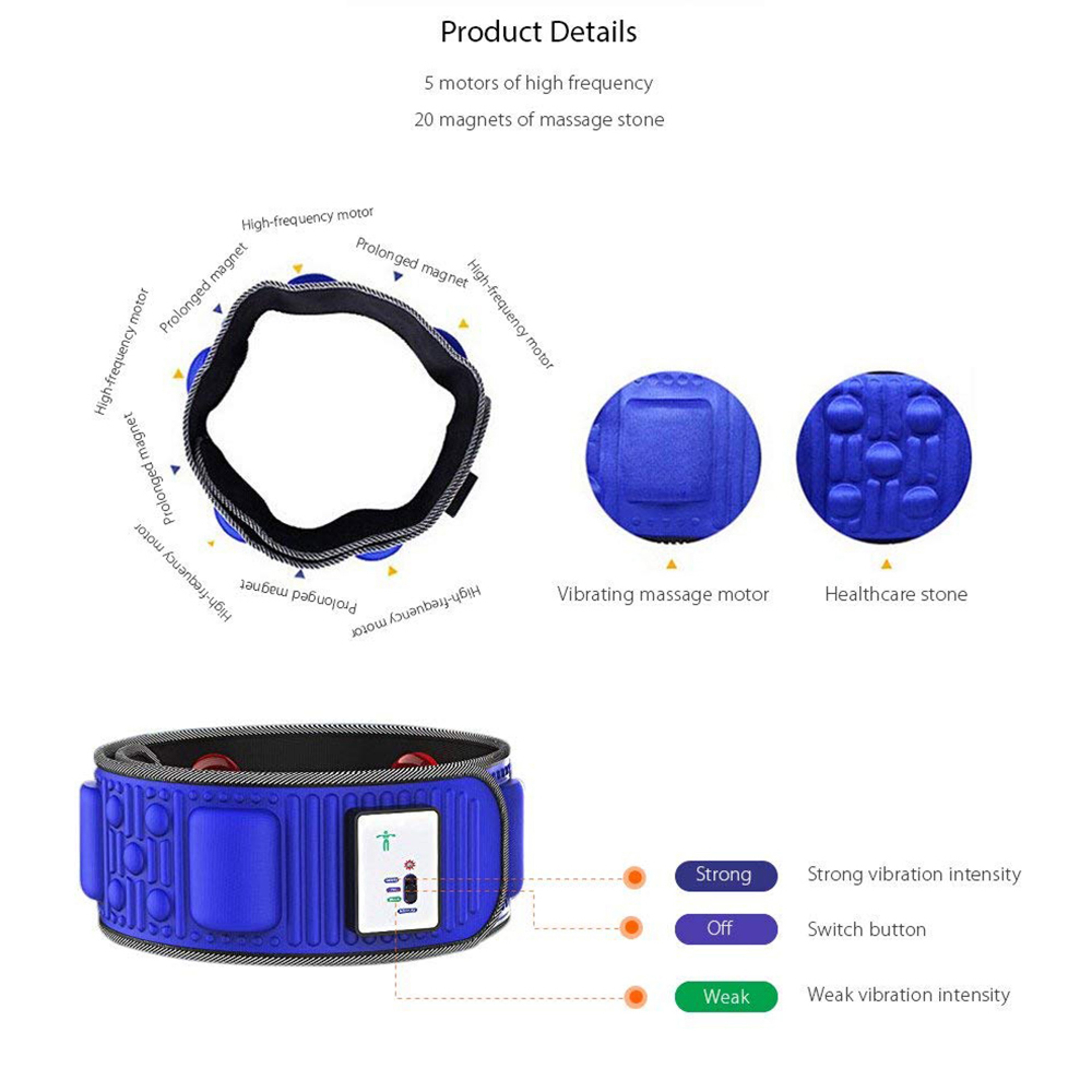 Vibration Abdominal Massager Slimming Belt For Weight Loss 1