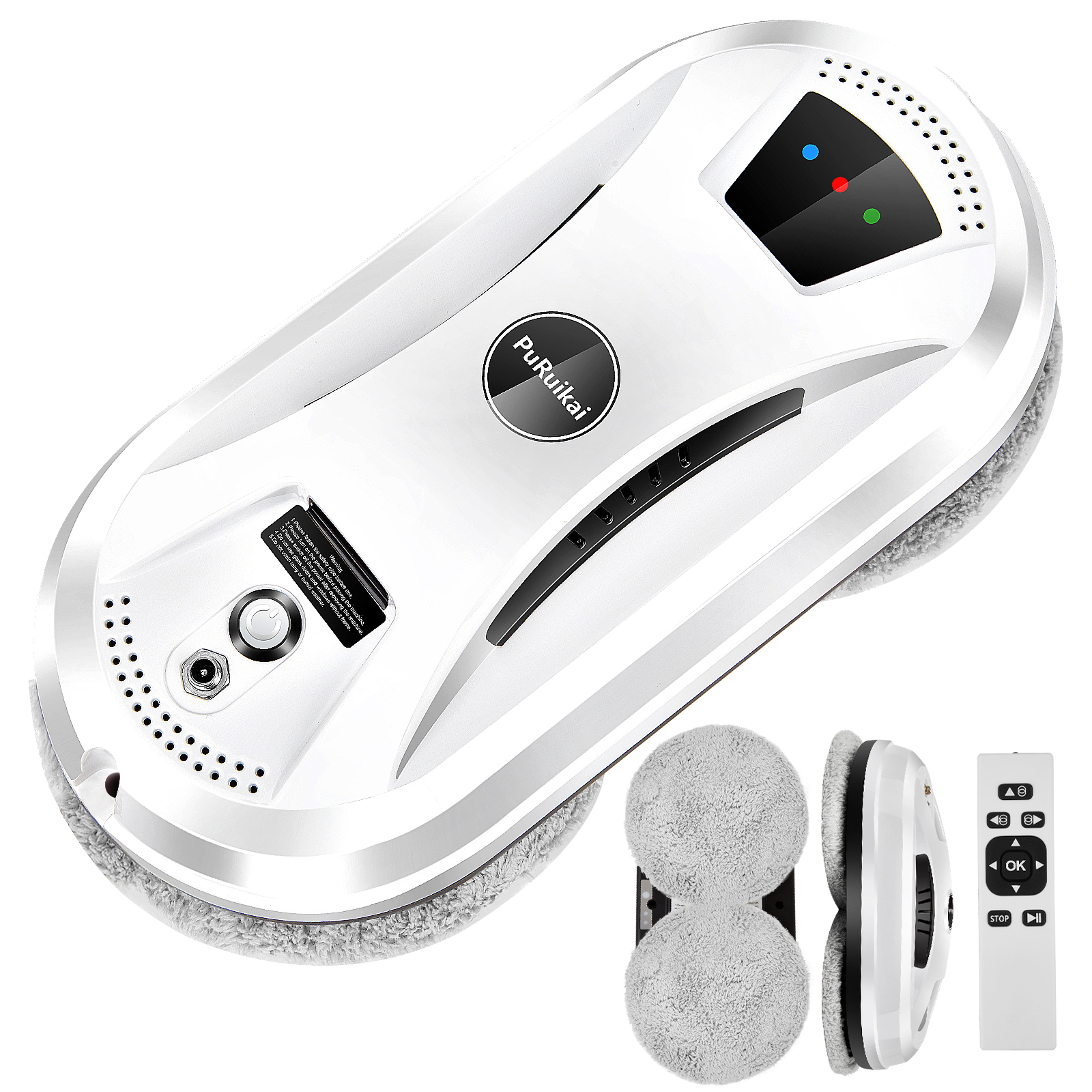 Ultra Thin Robot Window Cleaner With Remote Control For Easy Home Glass Cleaning 4