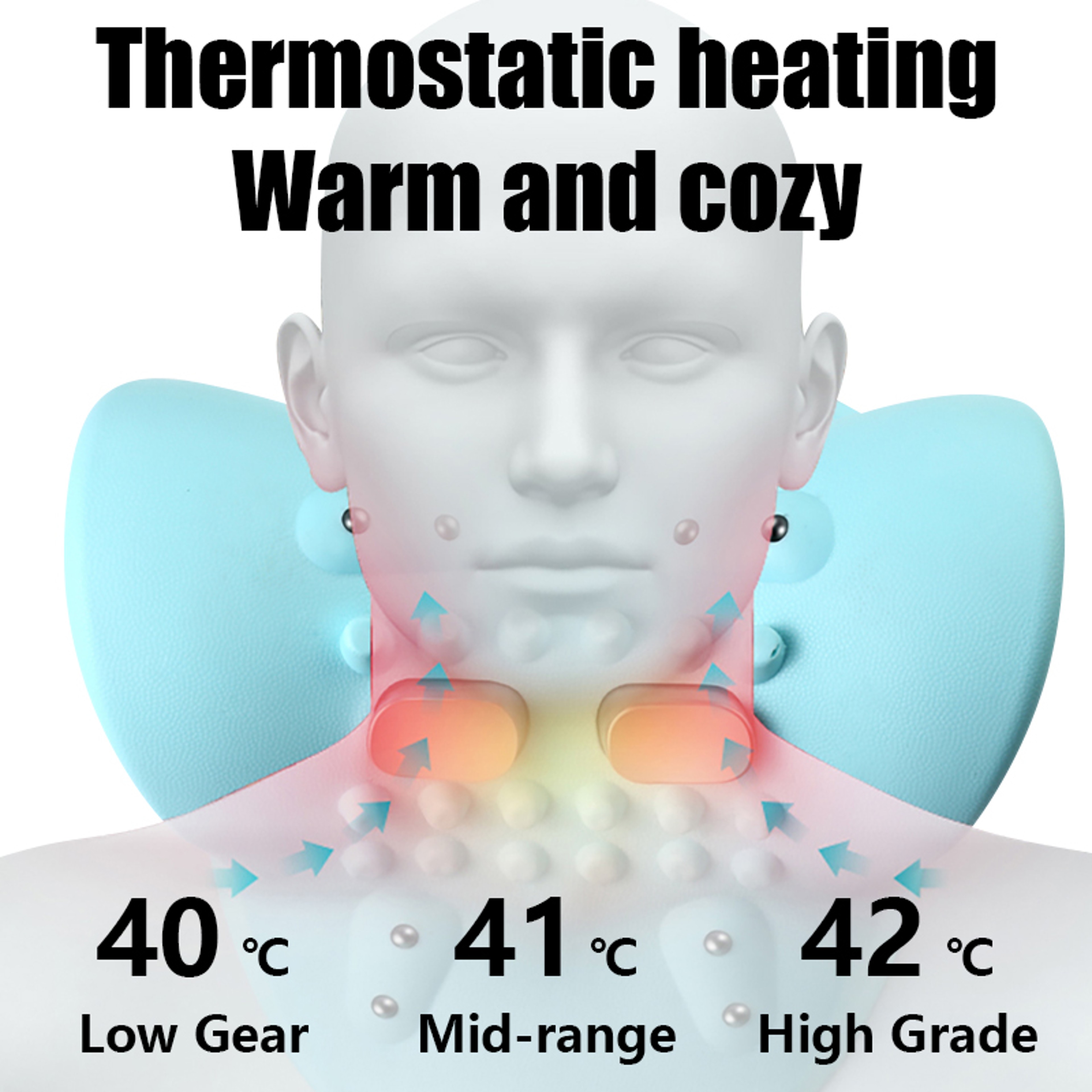 Electric Cervical Massager Neck Stretcher With Pulse Heating And Pain Relief For Chiropractic Care 2