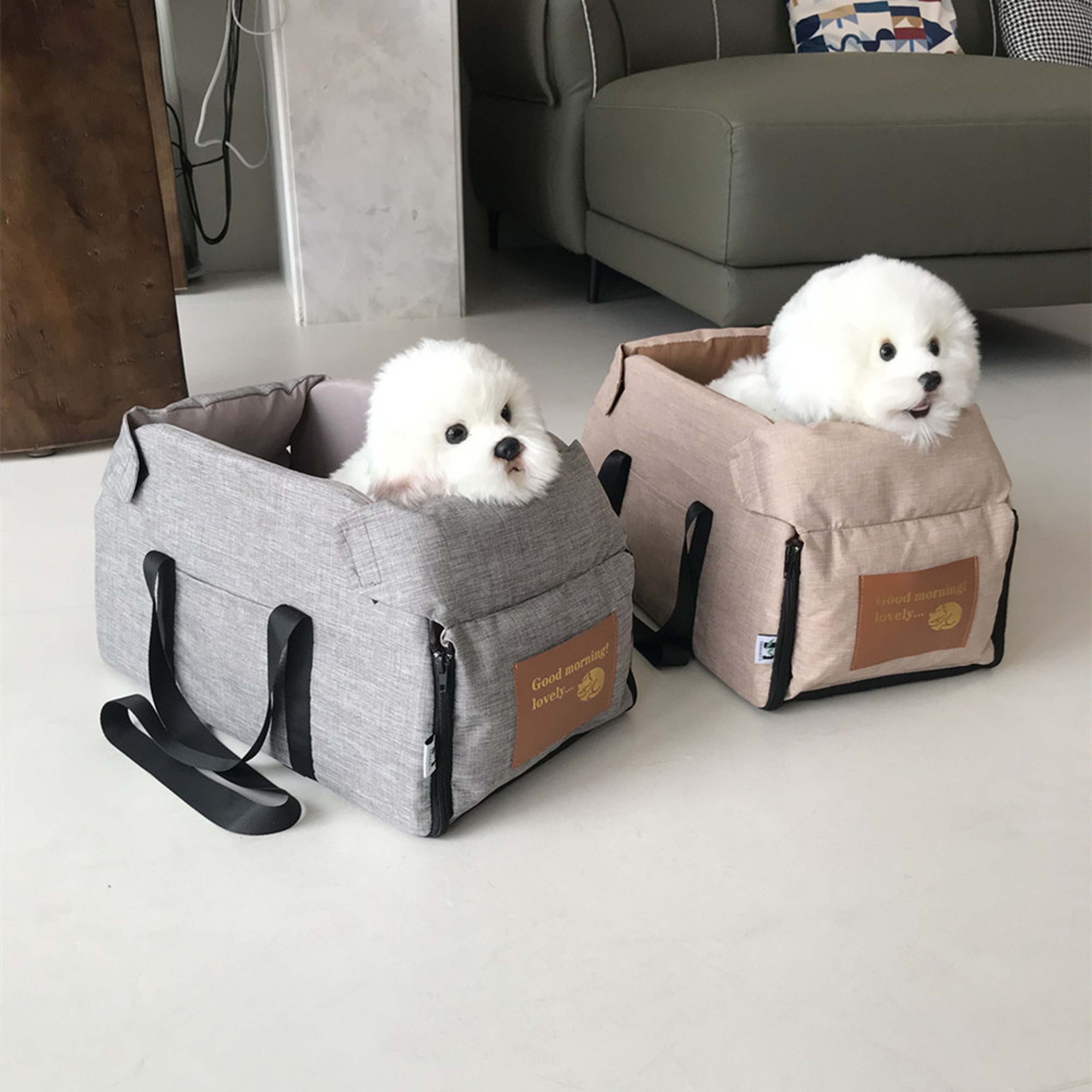 Portable Dog Car Seat Bed For Small Dogs  Cats Safety Travel Bag For Car Rides 2