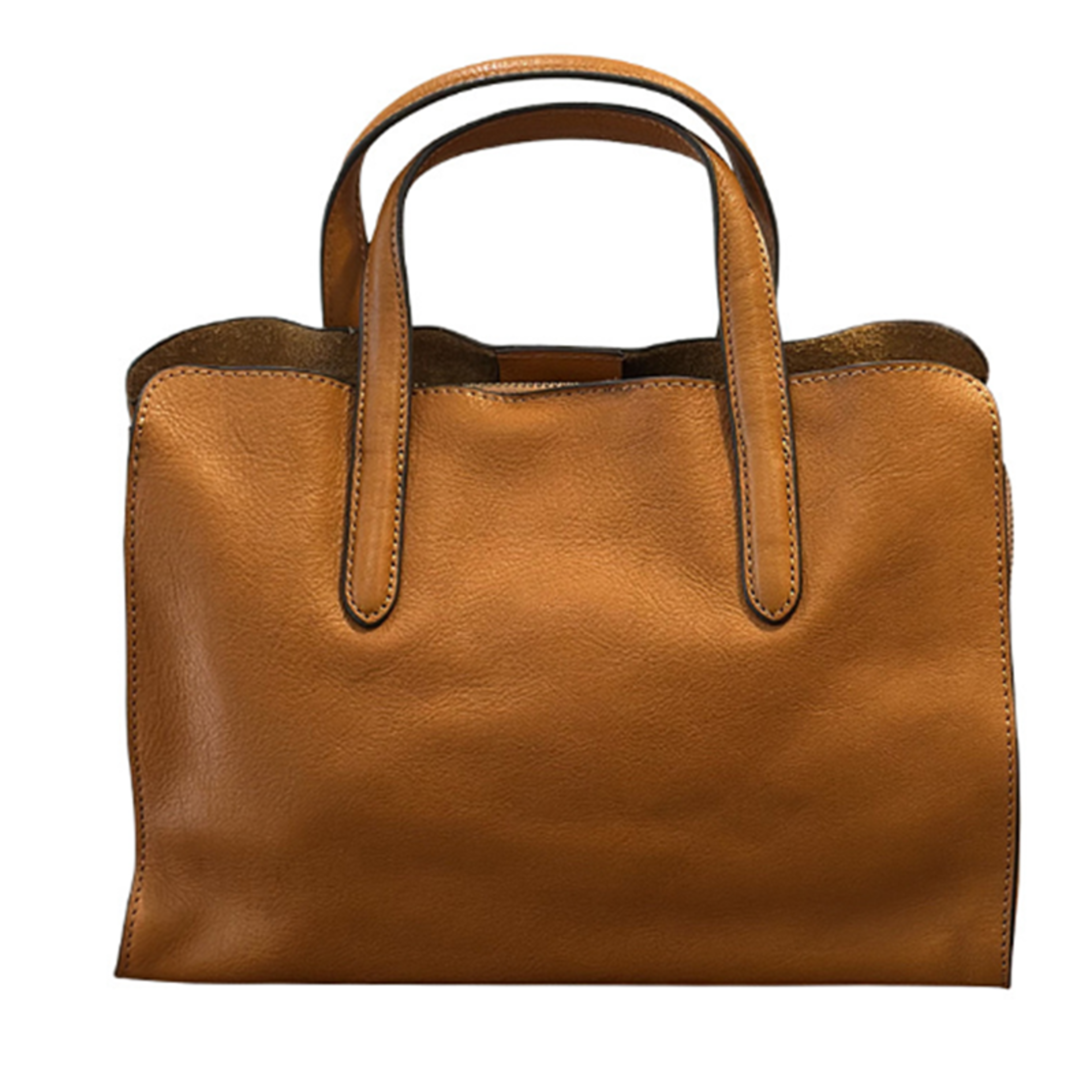 Spring New Portable Top Layer Cowhide Womens Casual Tote Bag Small Leather Single Shoulder Crossbod 1