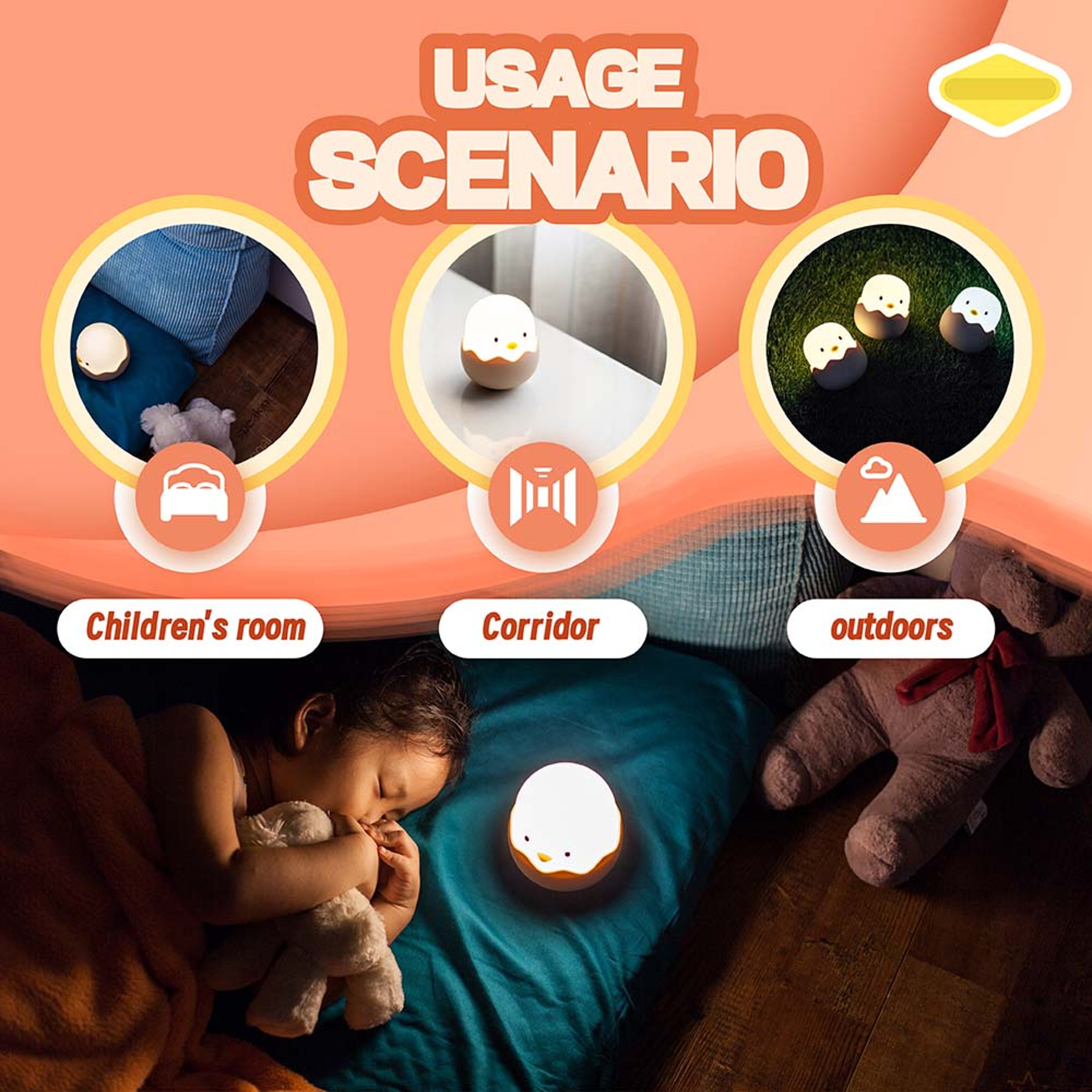 Duck Silicone Night Light For Kids Rechargeable Dimmable Touch Lamp With Timer Perfect Bedroom Deco 5