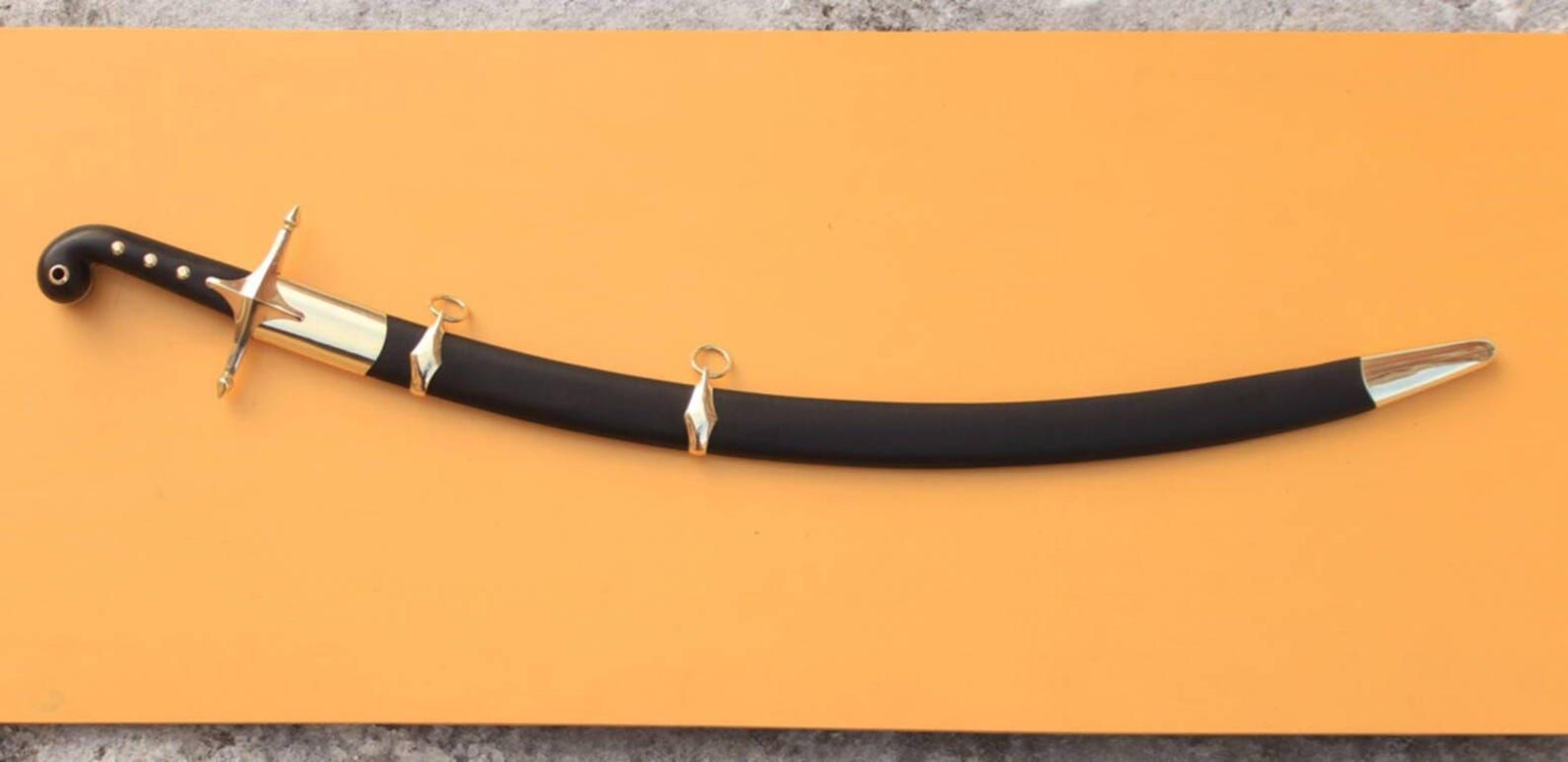 Handmade Islamic Shamshir Ottoman Kilij Sword With Scabbard Replica Gift For Him 7