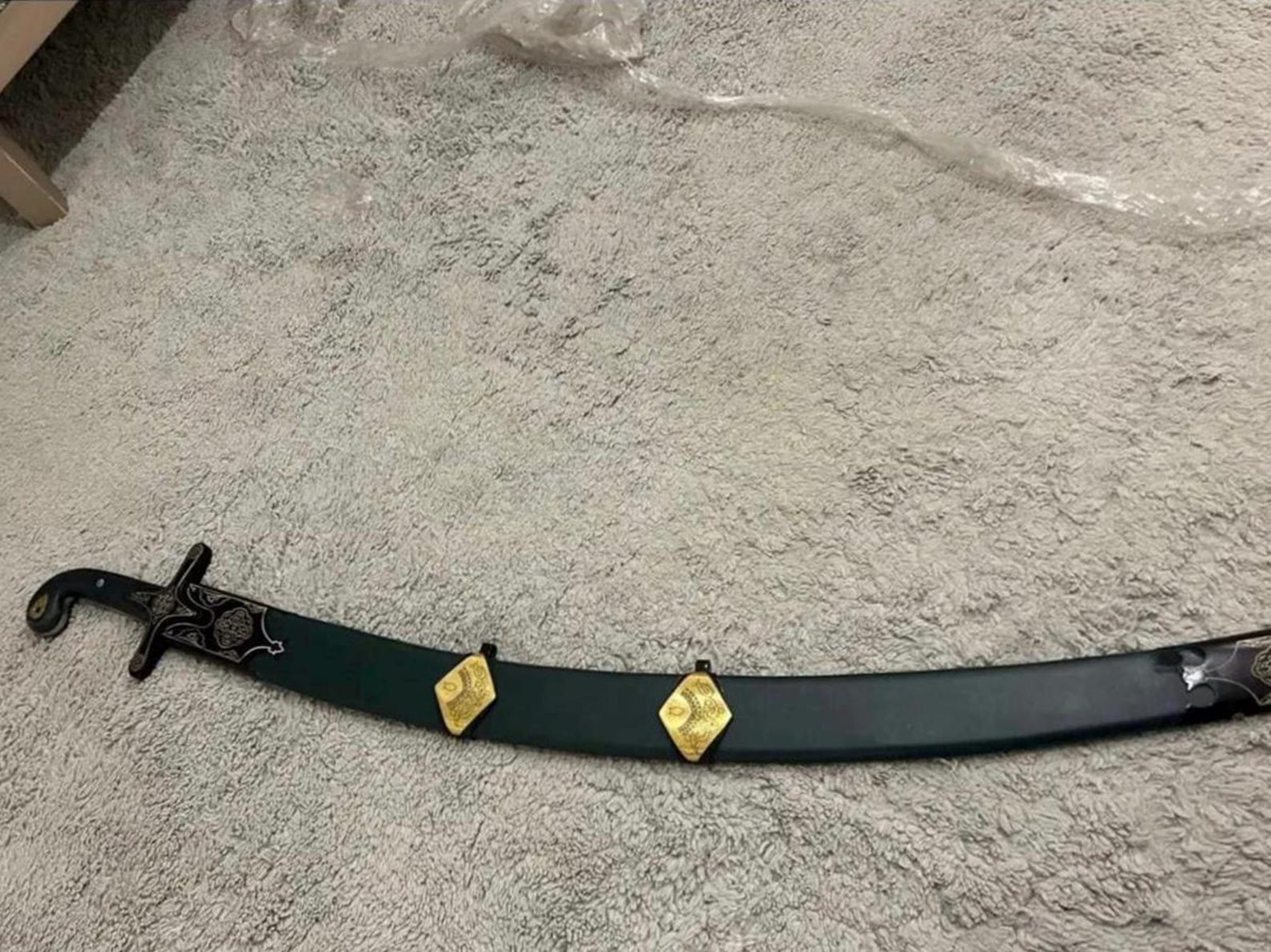 Handmade Islamic Ottoman Style Sword Medieval Replica With Leather Sheath Gift For Him 5