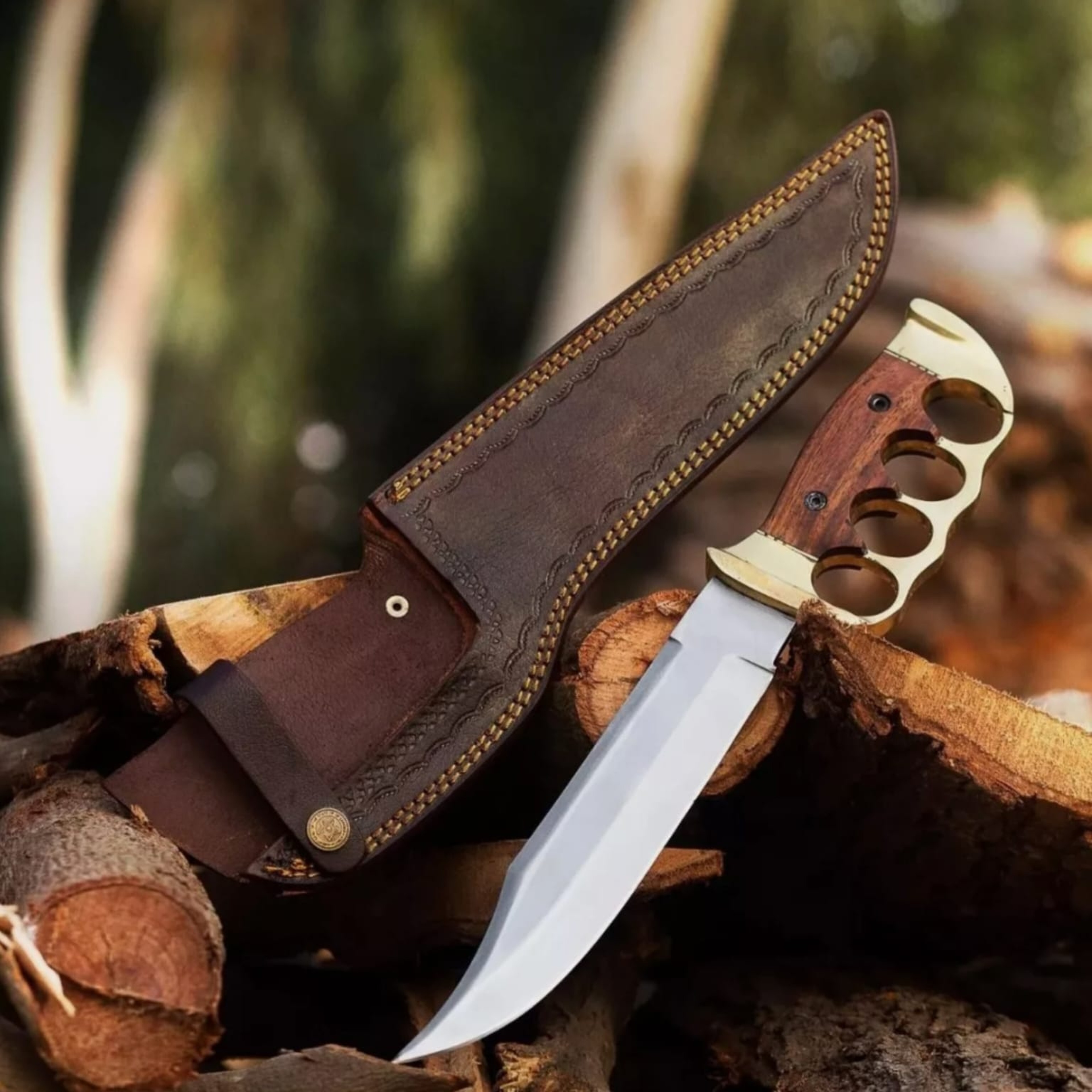 Custom Handmade D2 Steel TACTICAL BOWIE HUNTING KNIFE COMES WITH SHEATH 3